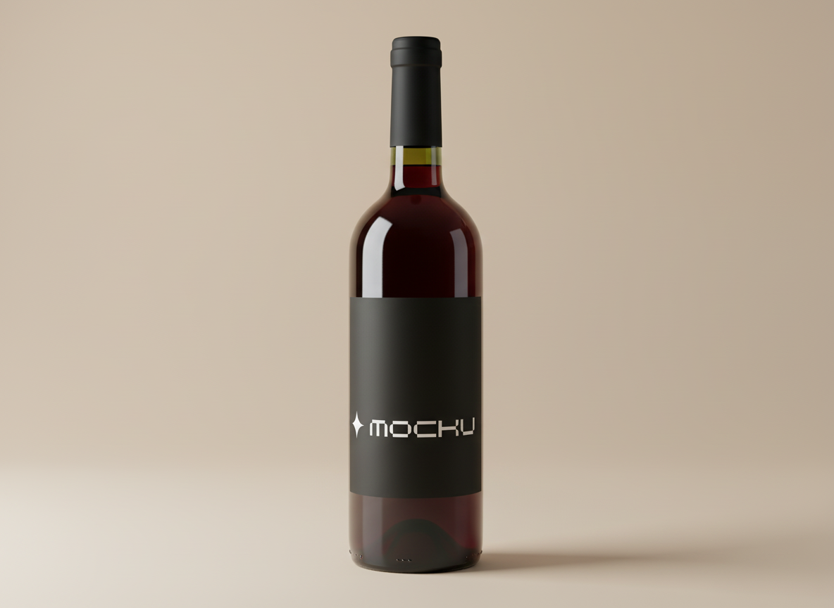 Wine Bottle  mockup