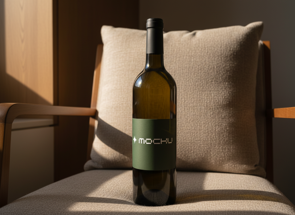 Wine Bottle  mockup