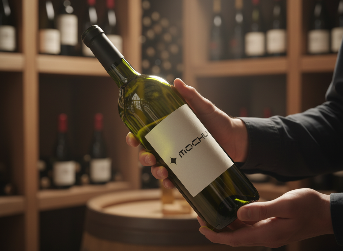 Wine Bottle  mockup