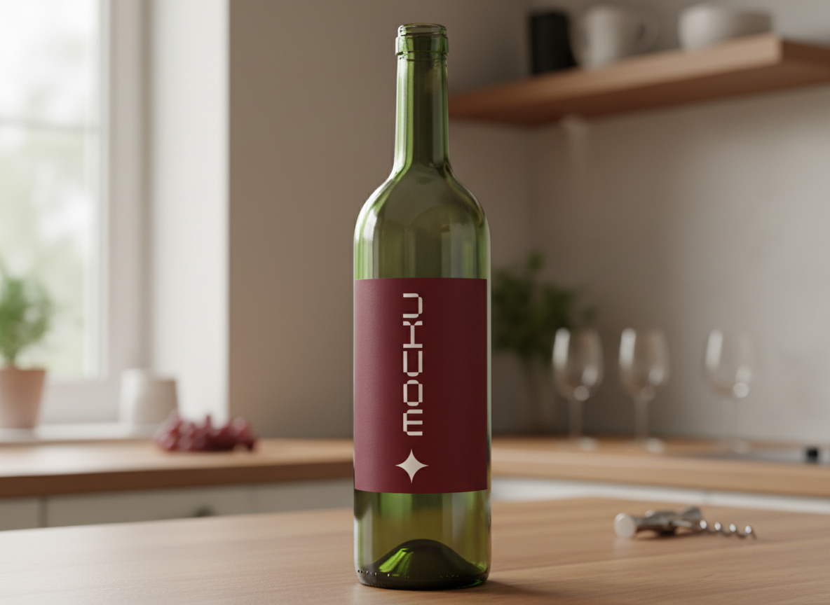 Wine Bottle  mockup