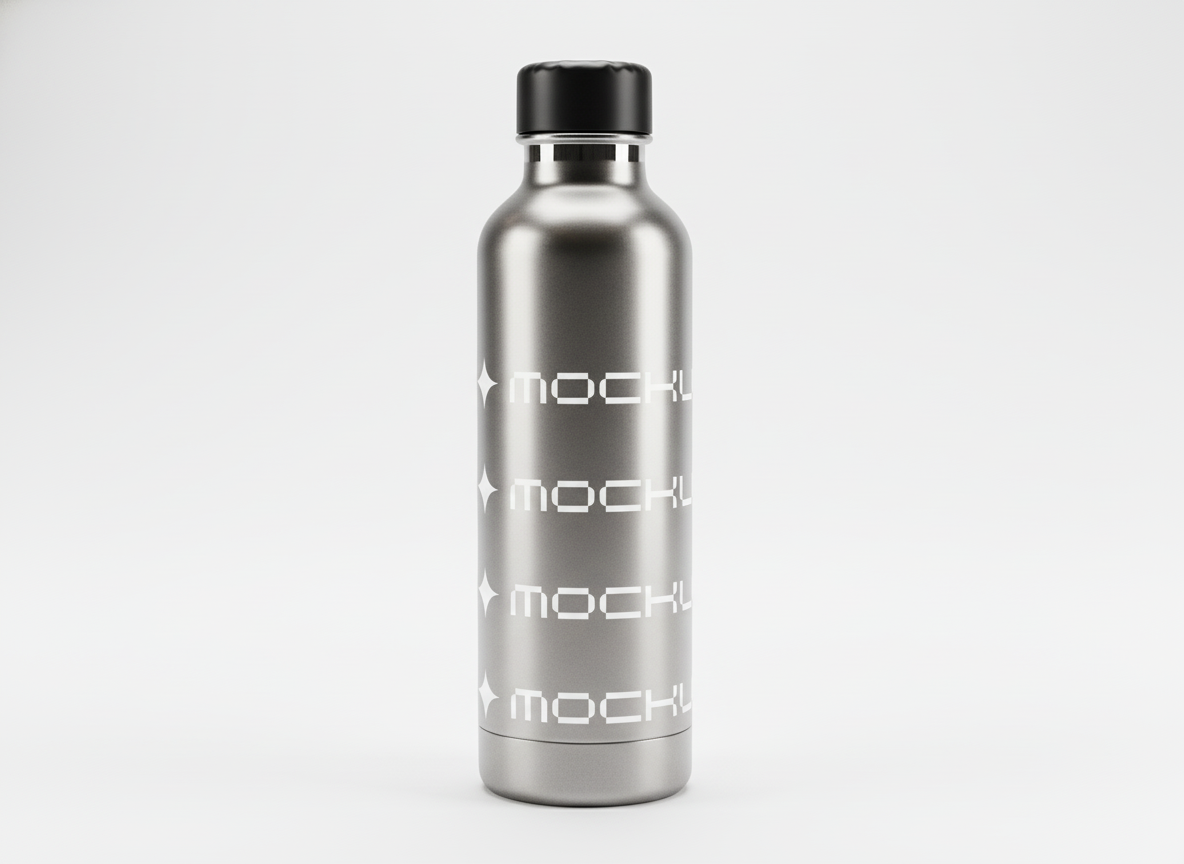 Metal Water Bottle  mockup