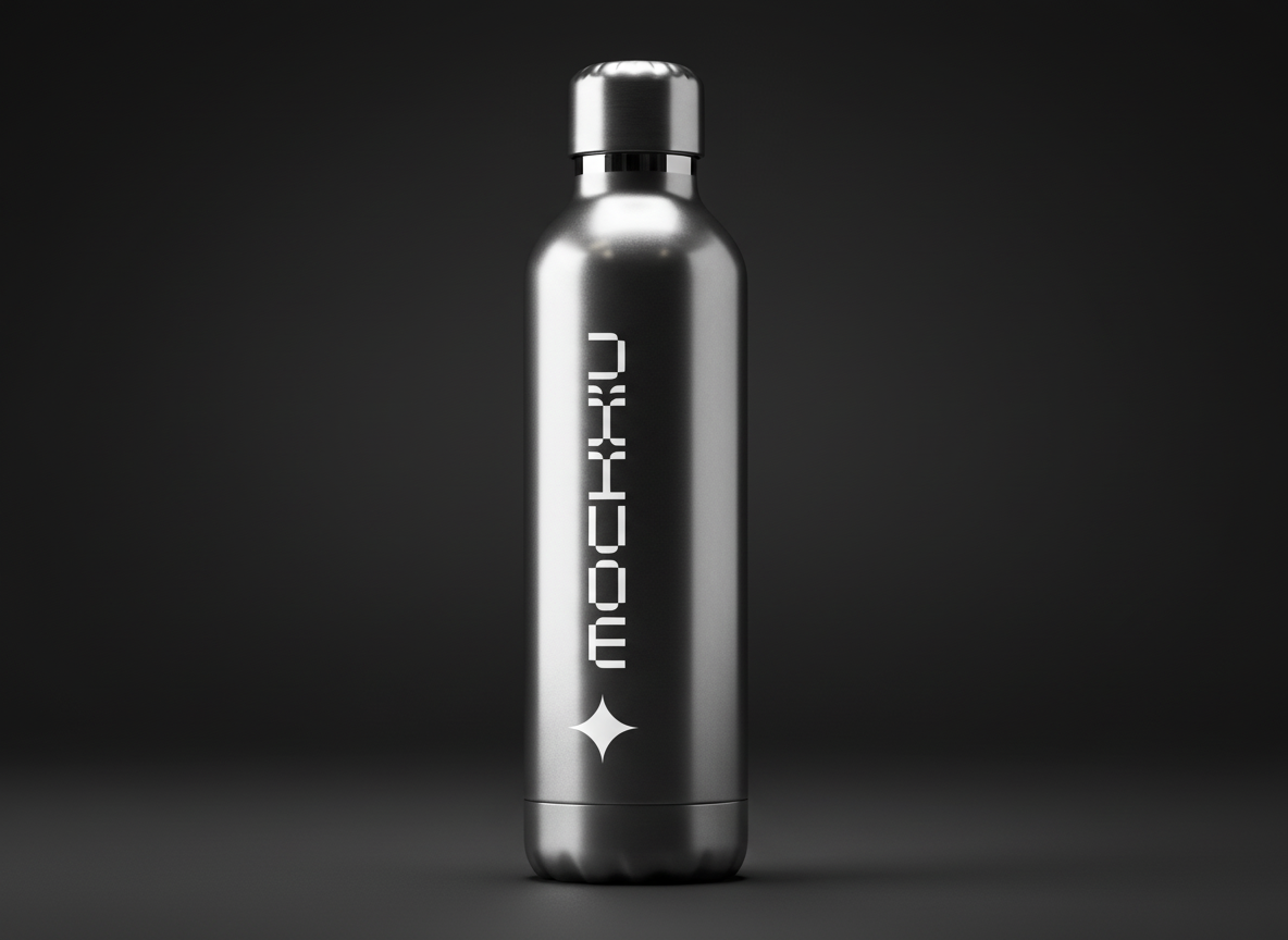 Metal Water Bottle  mockup