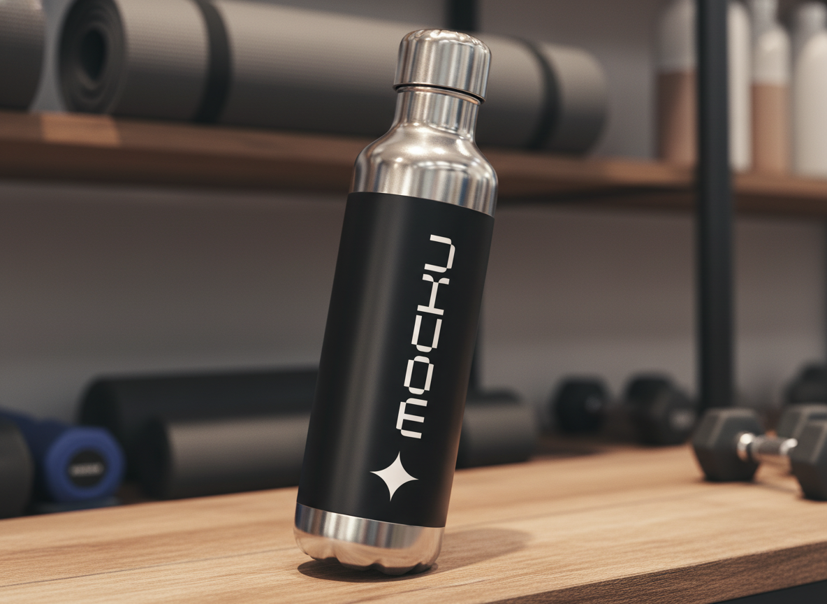 Metal Water Bottle  mockup