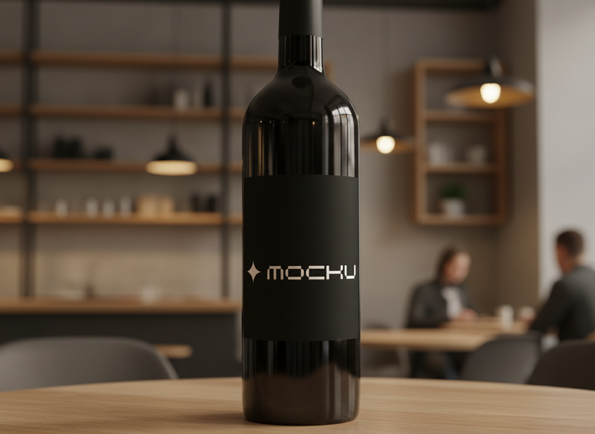 Wine Bottle  mockup
