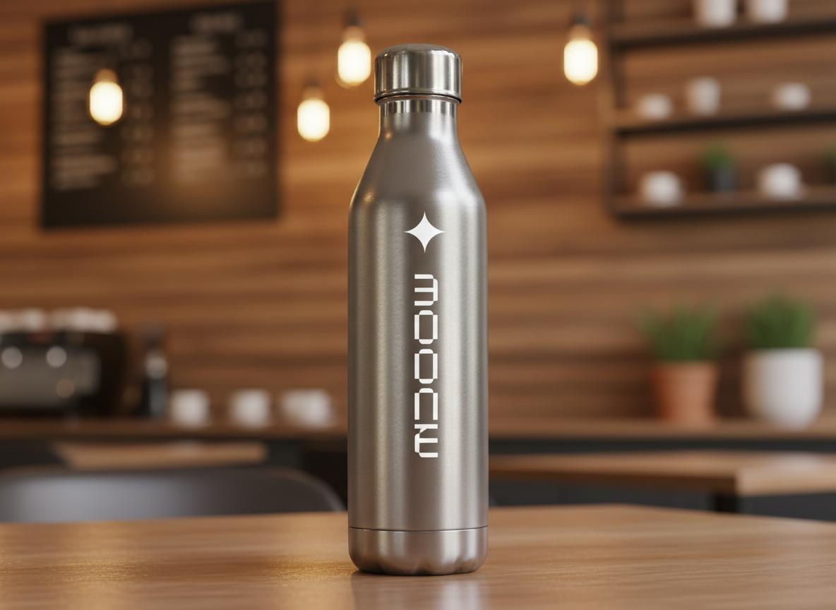 Metal Water Bottle  mockup