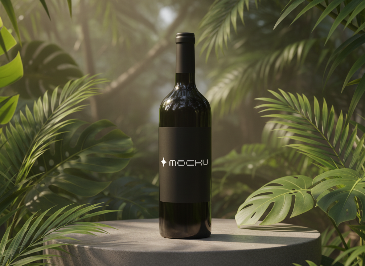 Wine Bottle  mockup