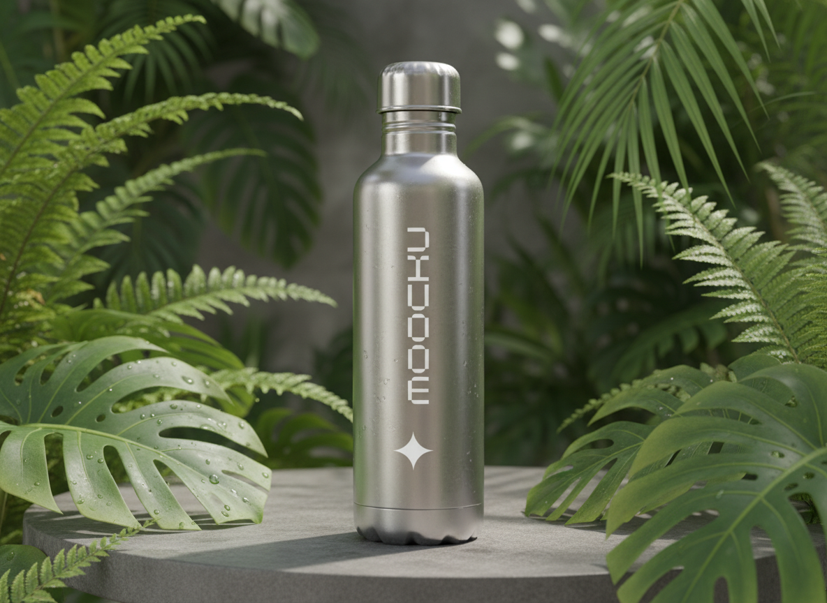 Metal Water Bottle  mockup