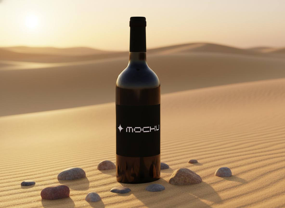 Wine Bottle  mockup