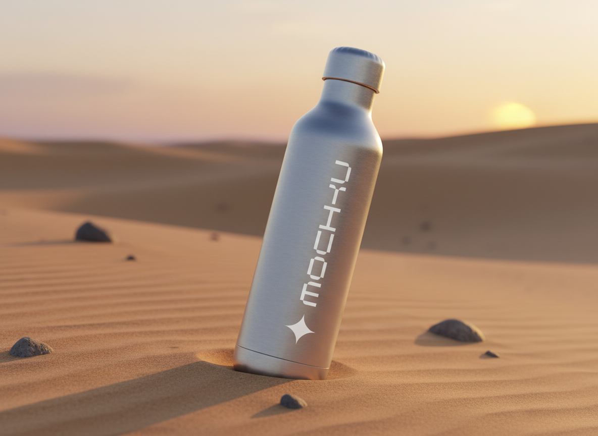 Metal Water Bottle  mockup