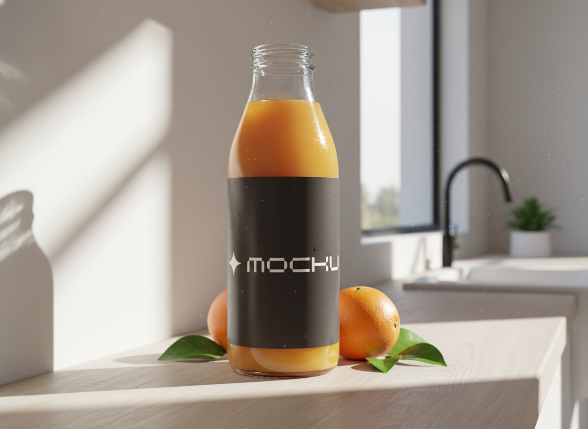 Juice Bottle  mockup