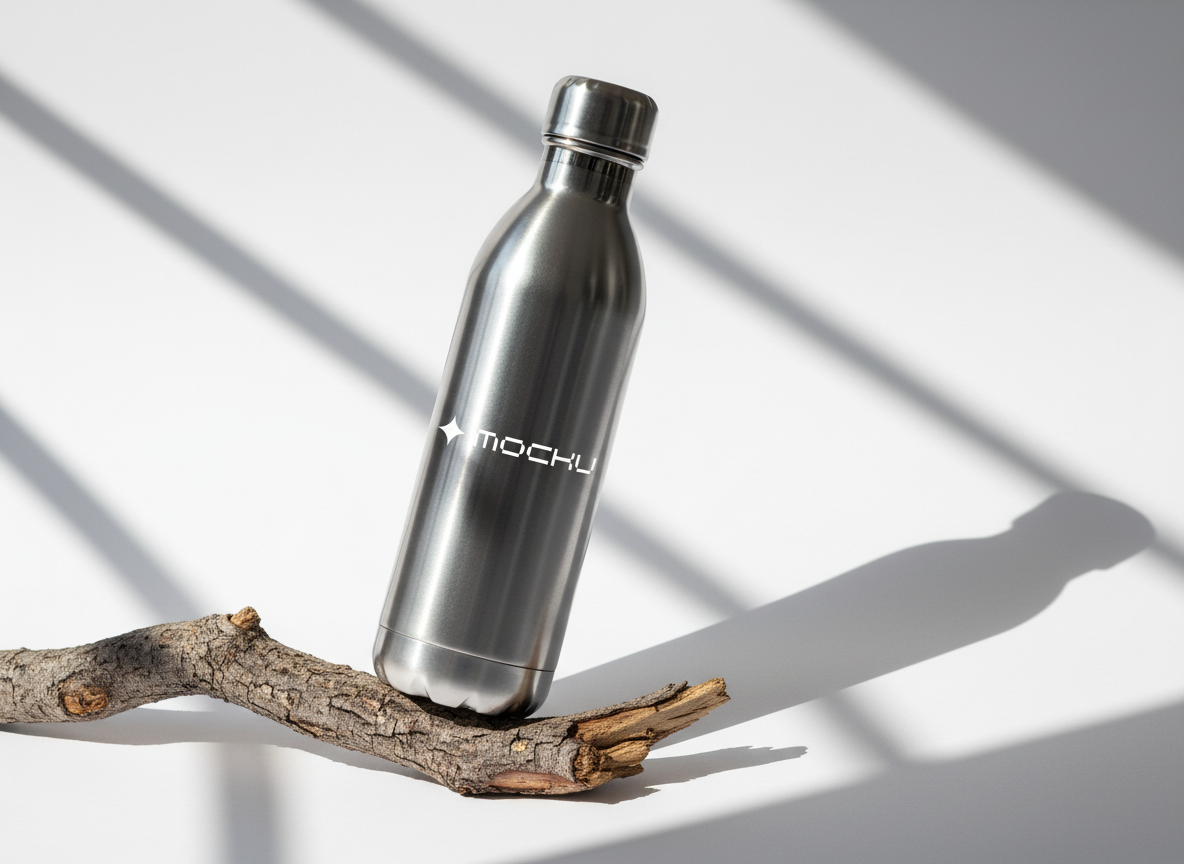 Metal Water Bottle  mockup