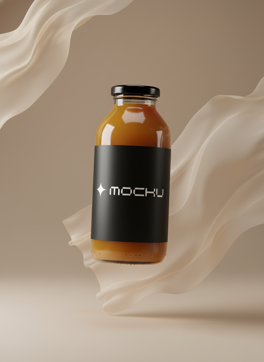 Juice Bottle Nano Banana mockup