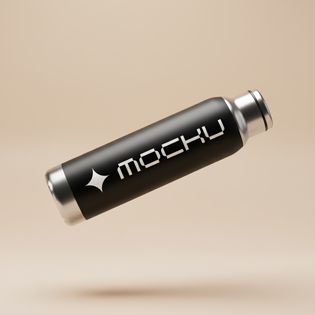 Metal Water Bottle Nano Banana mockup