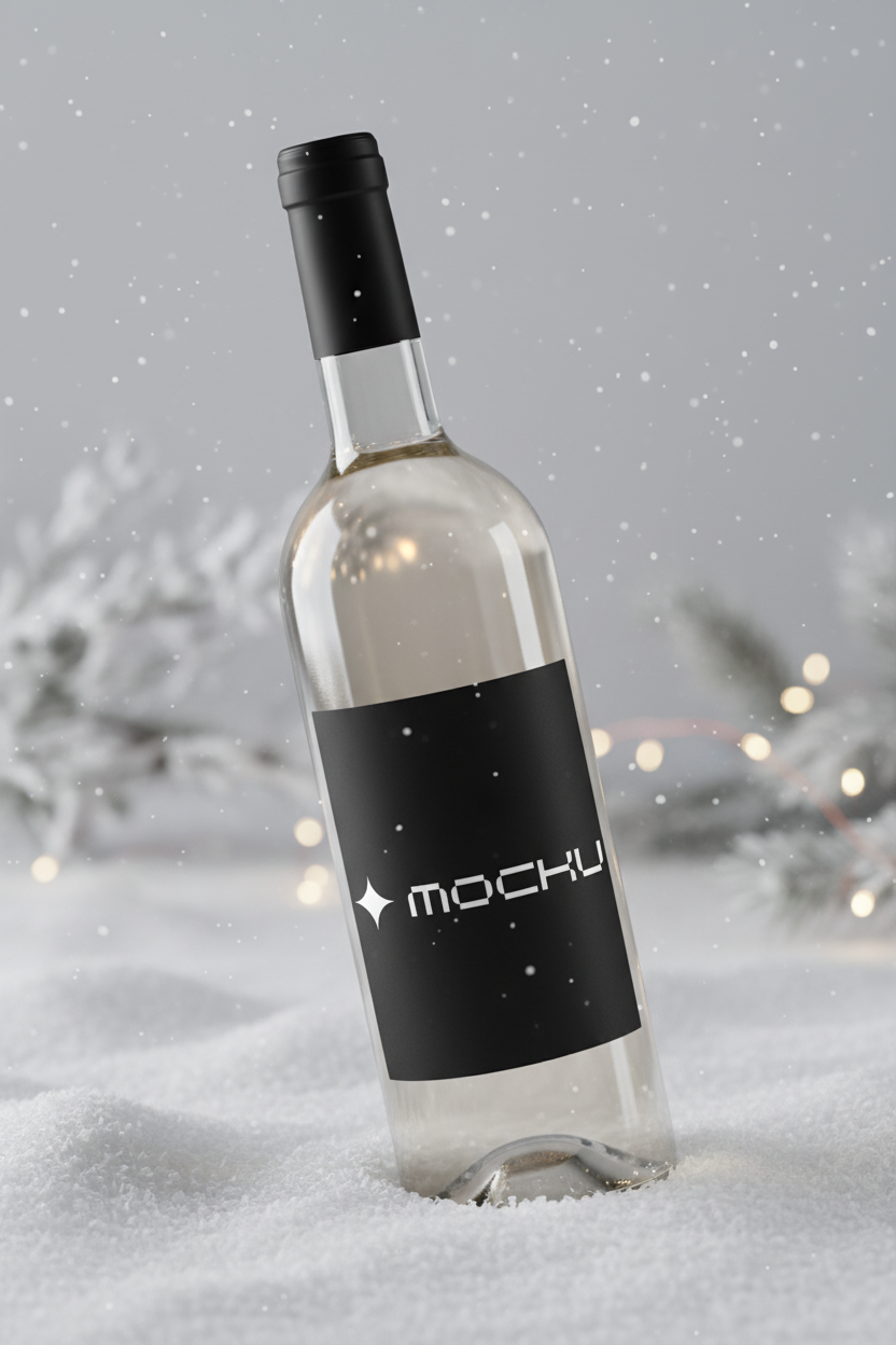 Wine Bottle Nano Banana mockup