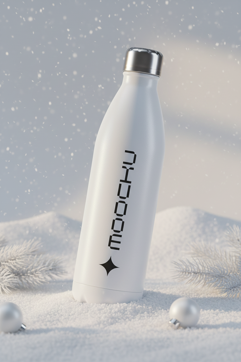 Metal Water Bottle Nano Banana mockup