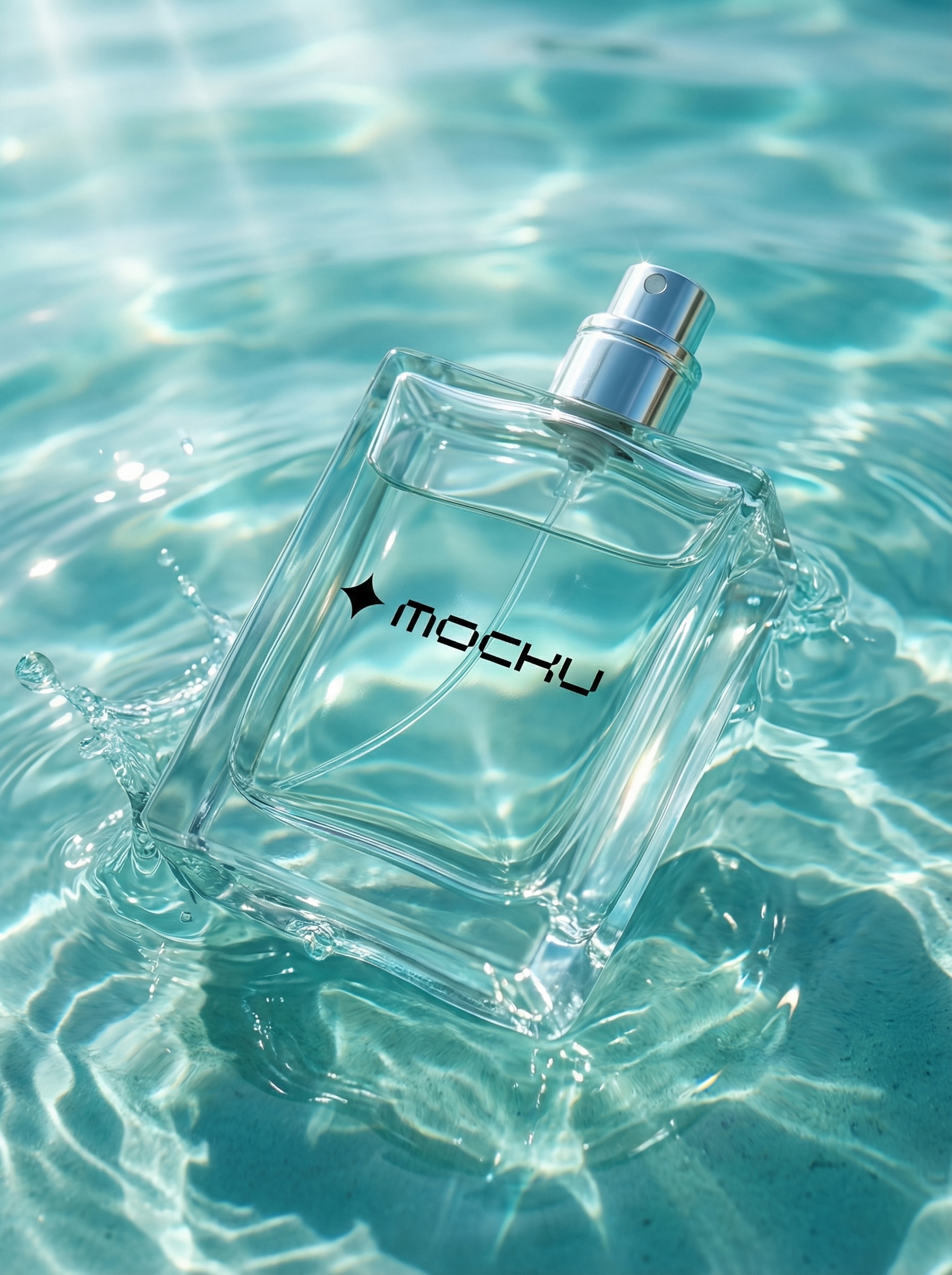 Perfume Bottle Nano Banana Pro mockup