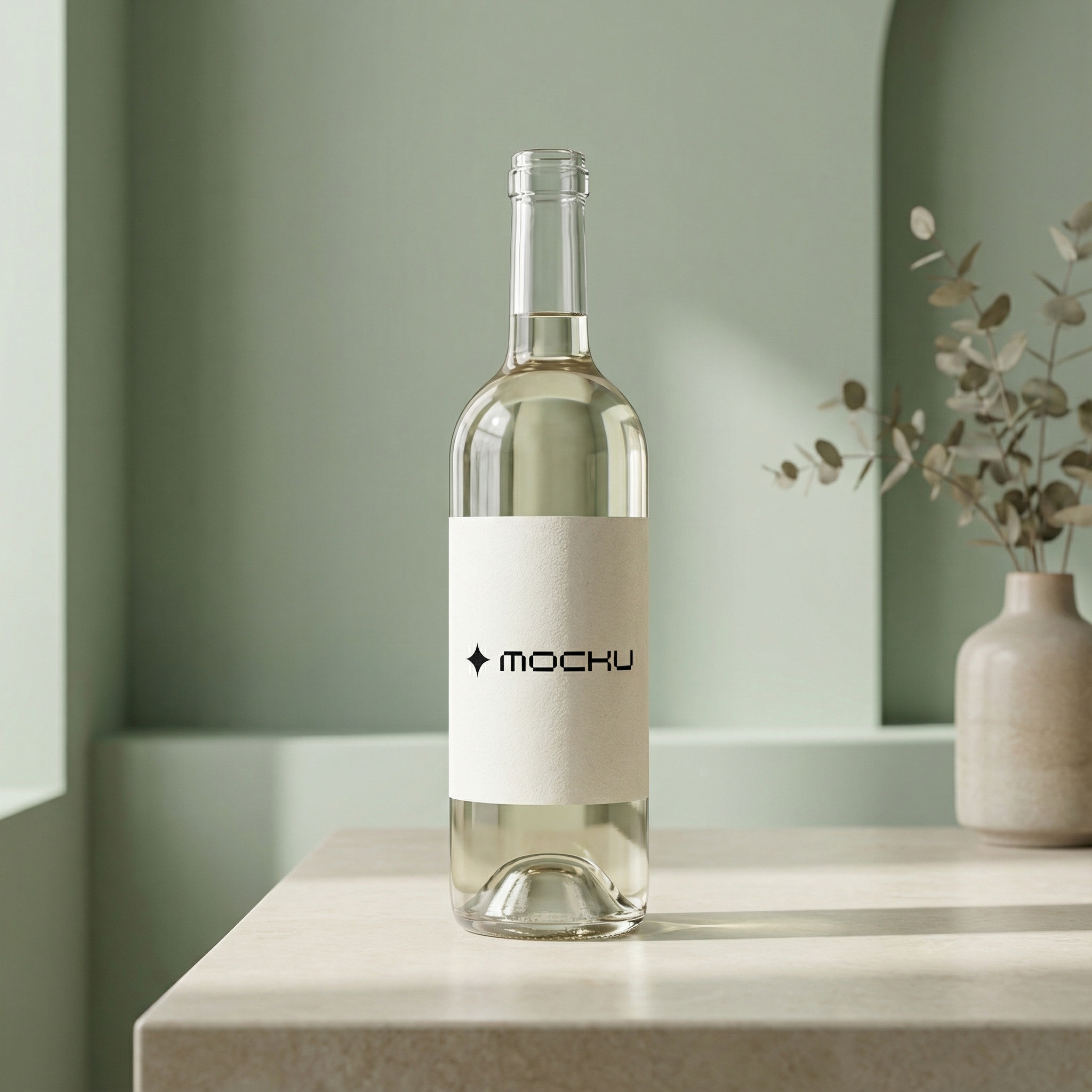 Wine Bottle Nano Banana Pro mockup