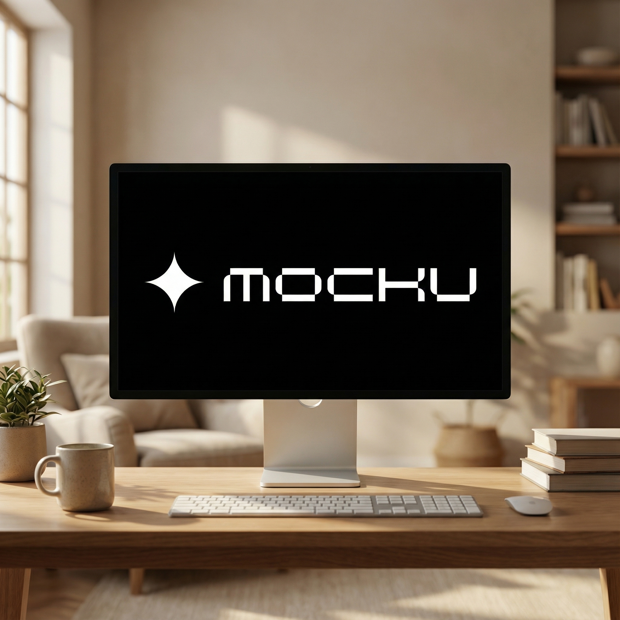 Apple Studio Display Home Office mockup