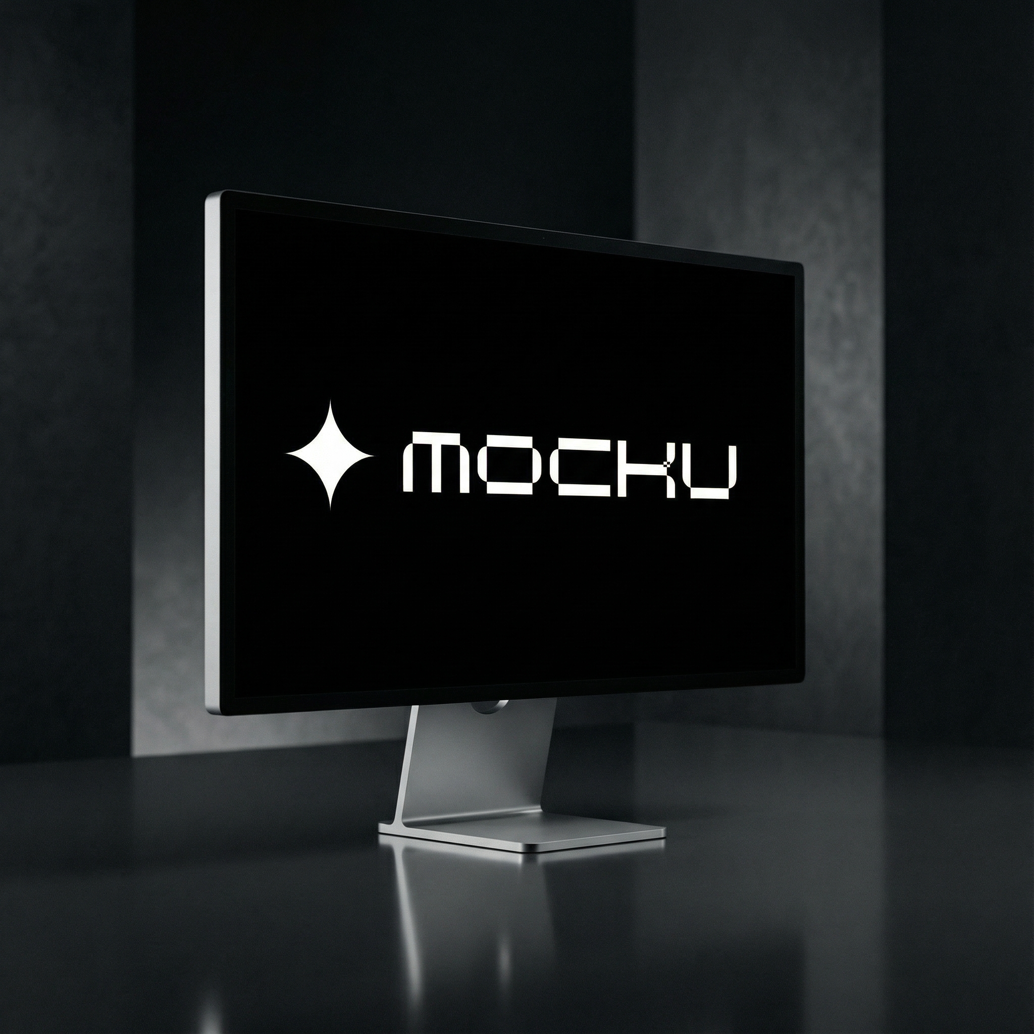 Apple Studio Display Ultra Luxury Dark Minimal mockup