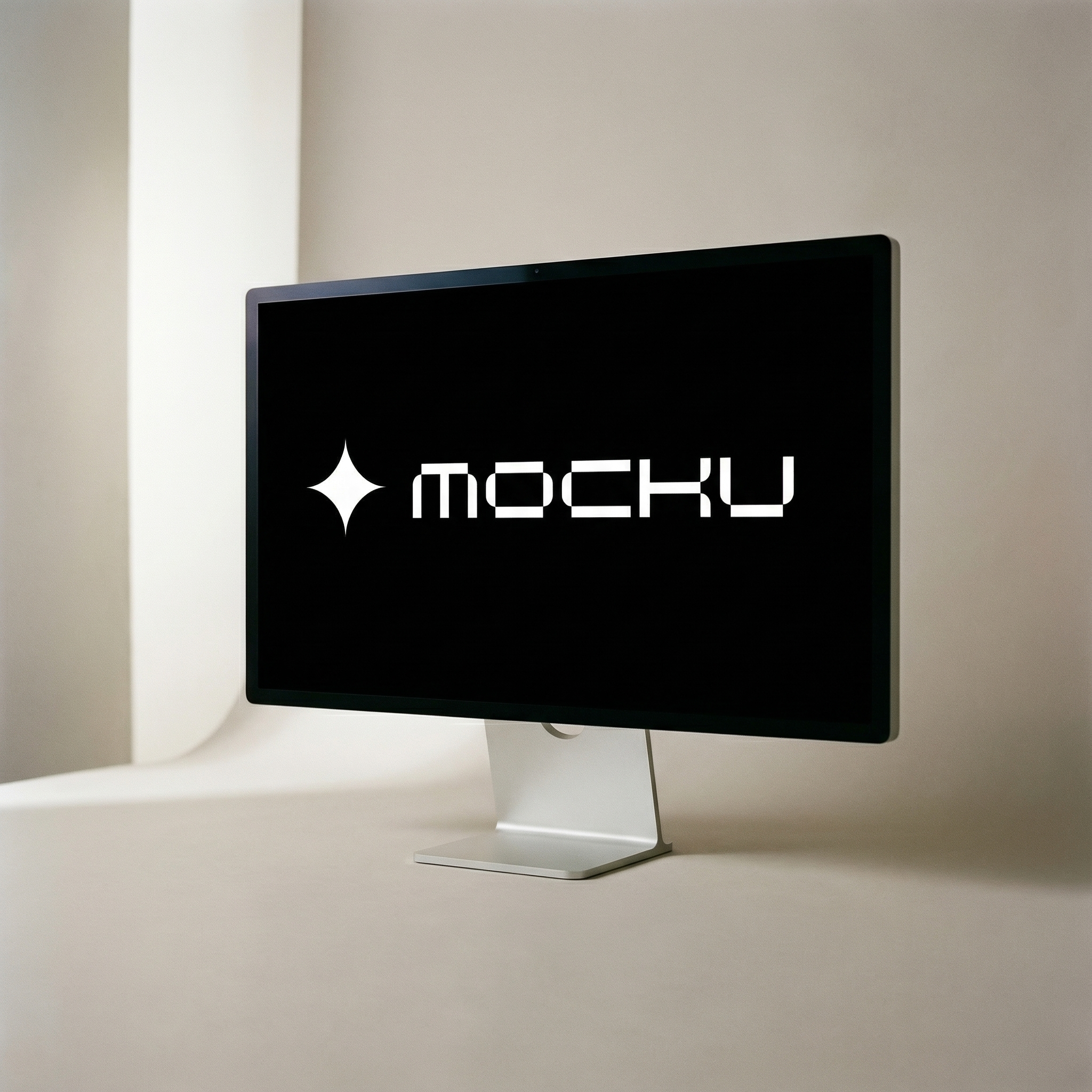 Apple Studio Display High End Editorial Minimal mockup