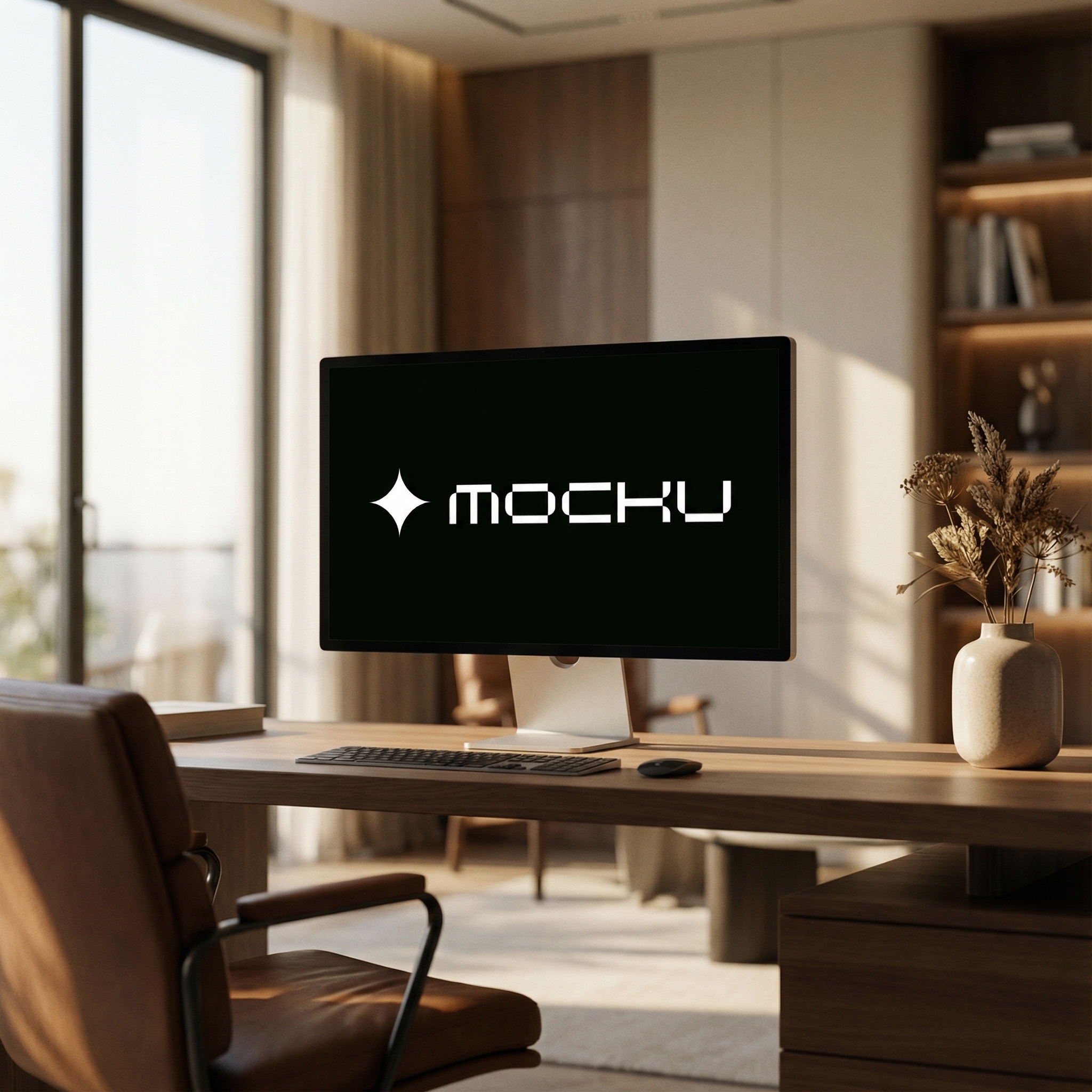 Apple Studio Display Premium Lifestyle Interior mockup