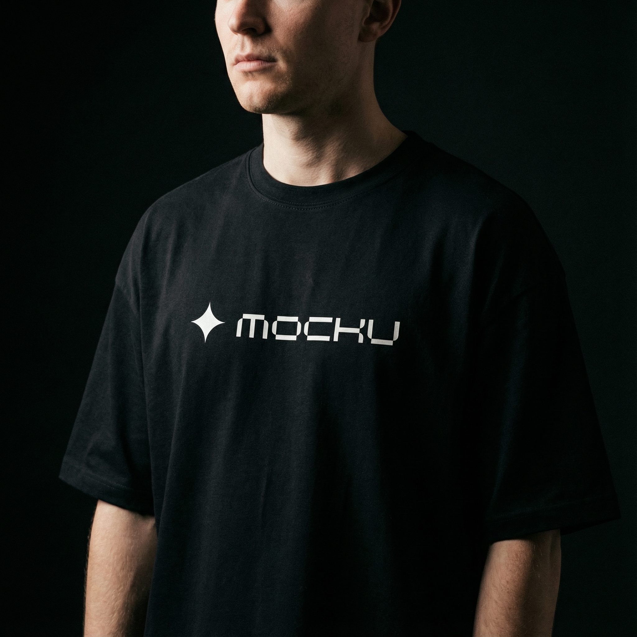 T-Shirt Minimal Dark mockup