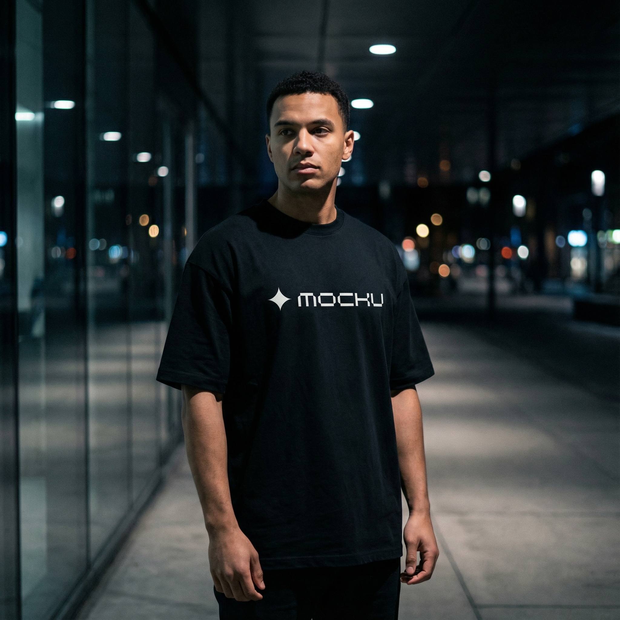 T-Shirt Dark Modern mockup