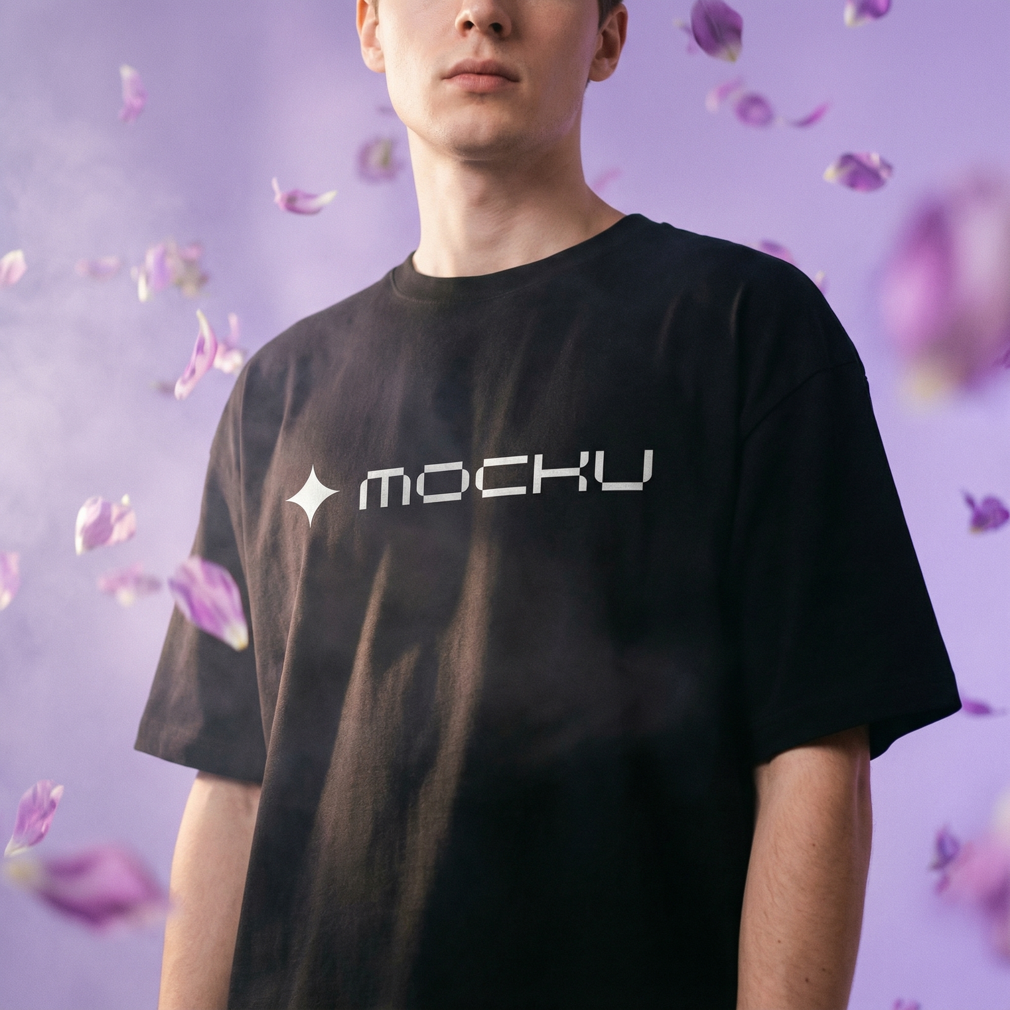 T-Shirt Violet Bloom Reverie mockup