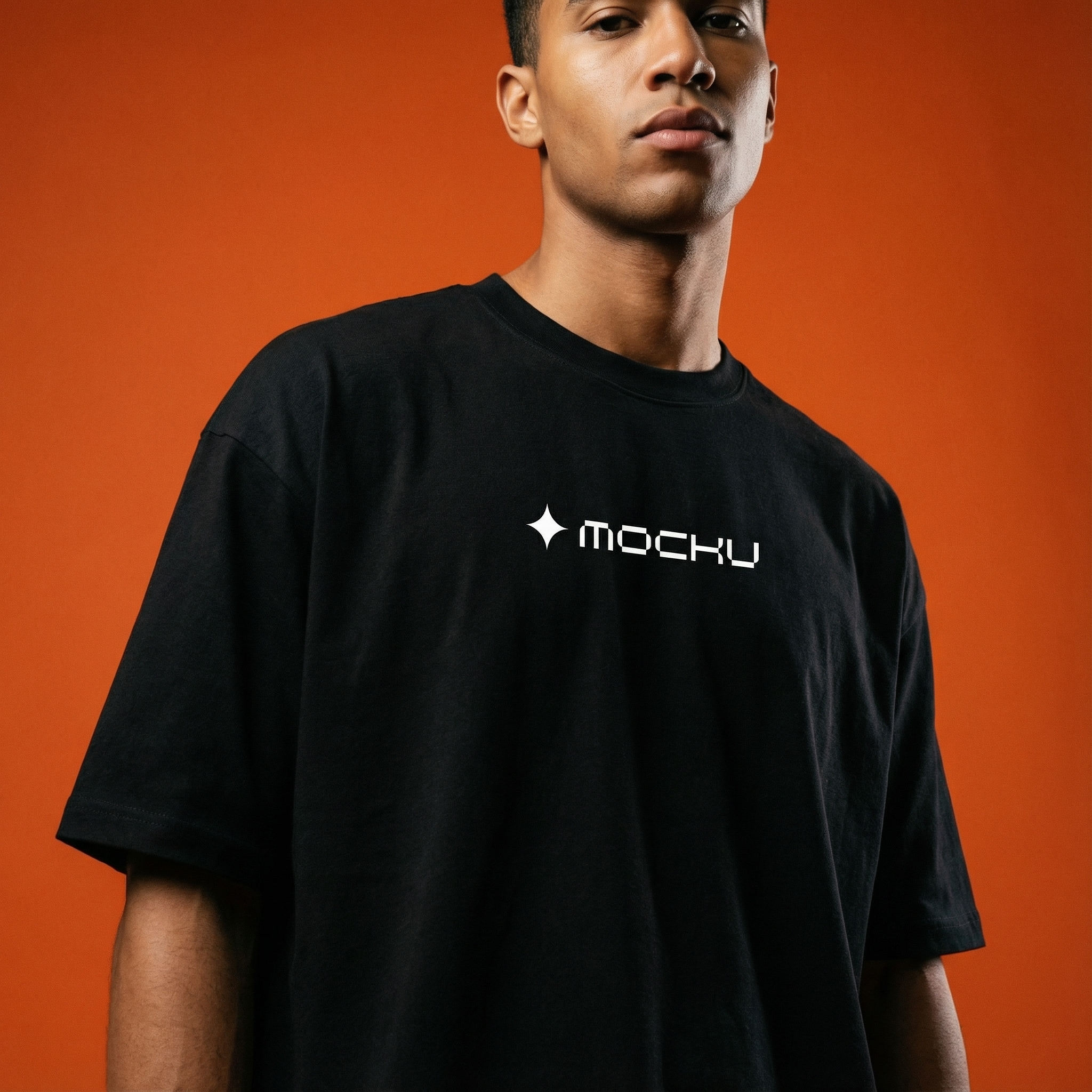 T-Shirt Orange Studio mockup