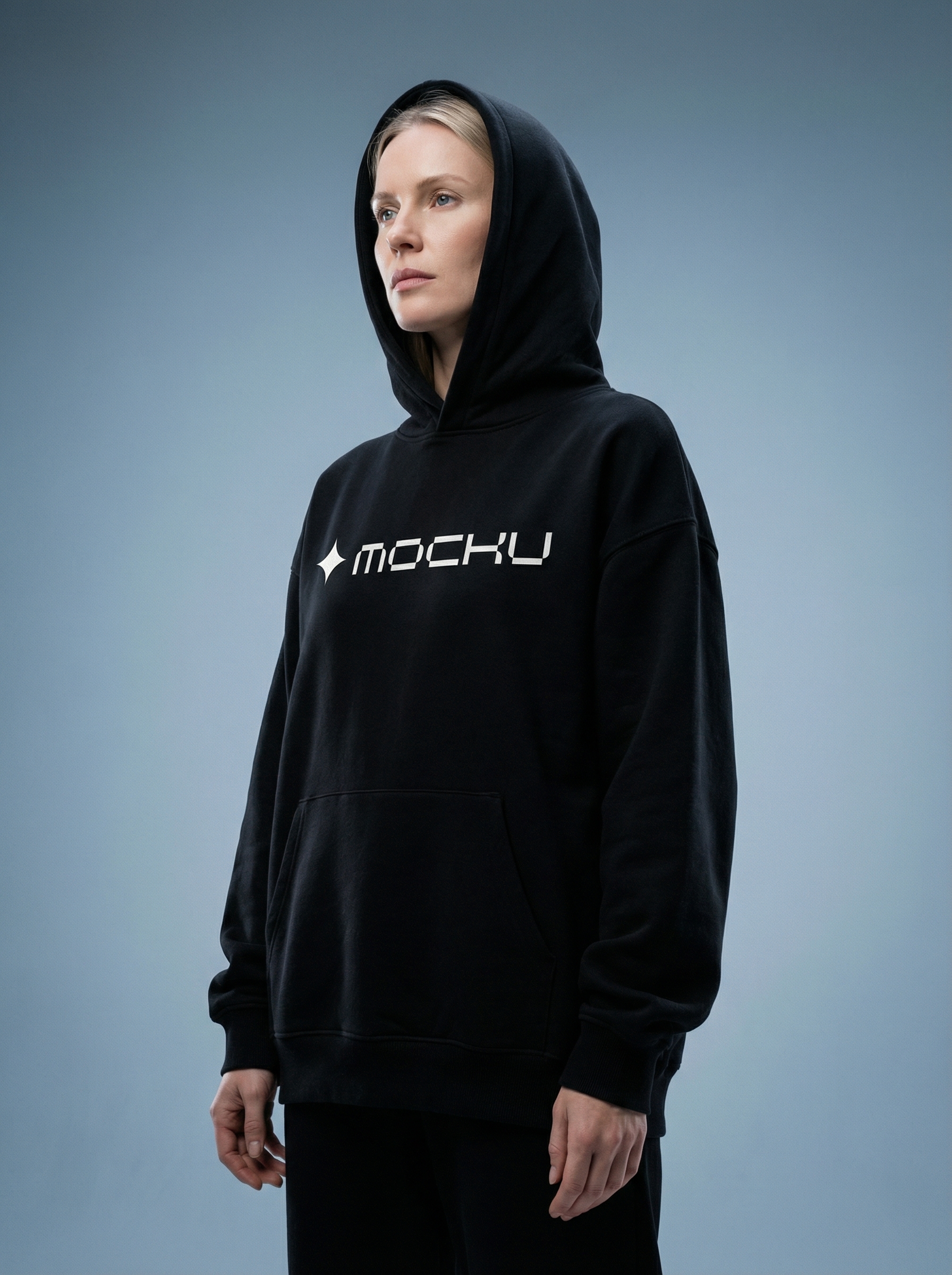 Hoodie Cool Gradient Luxury Studio mockup