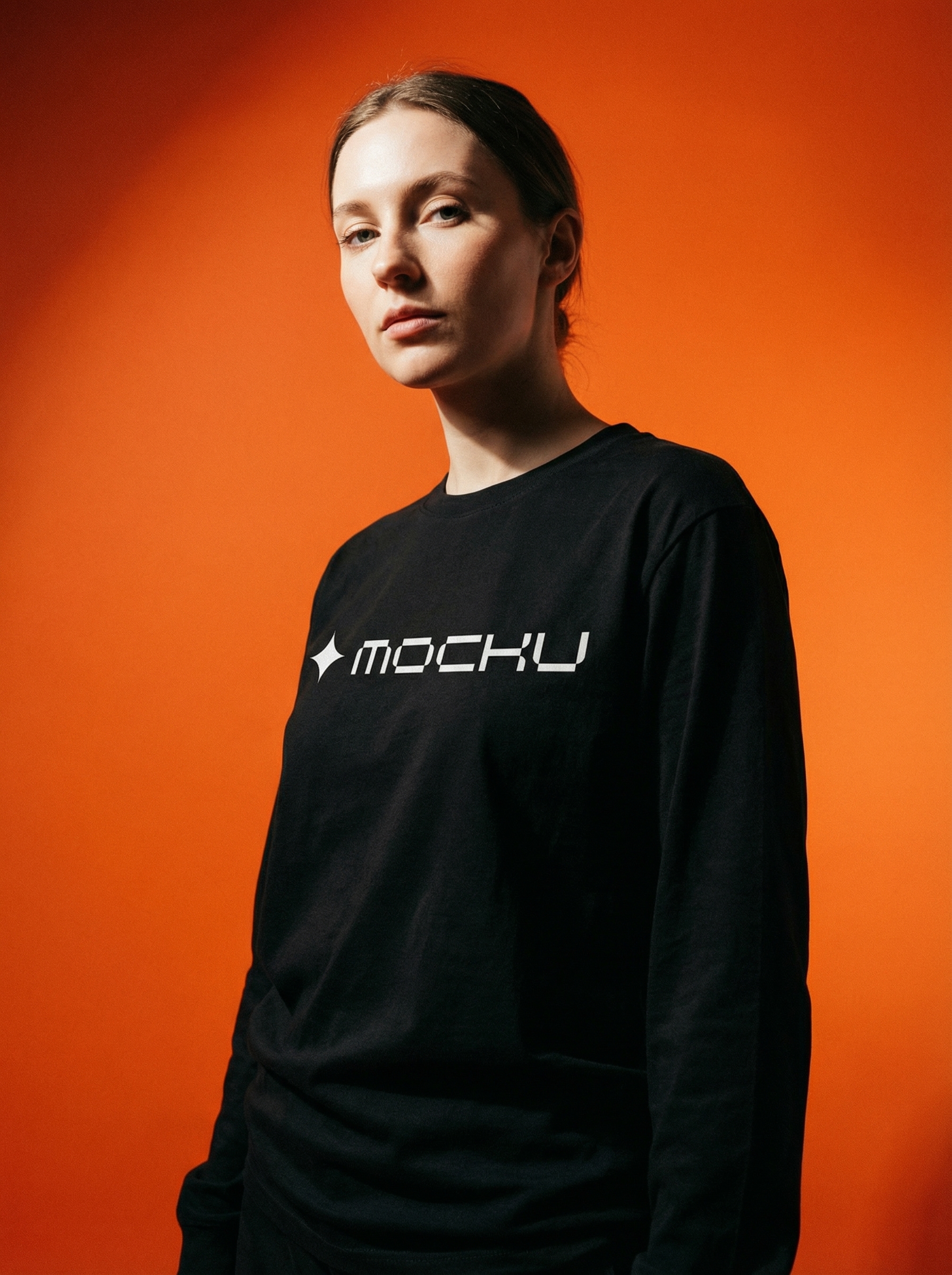 Long Sleeve Bold Orange Studio mockup