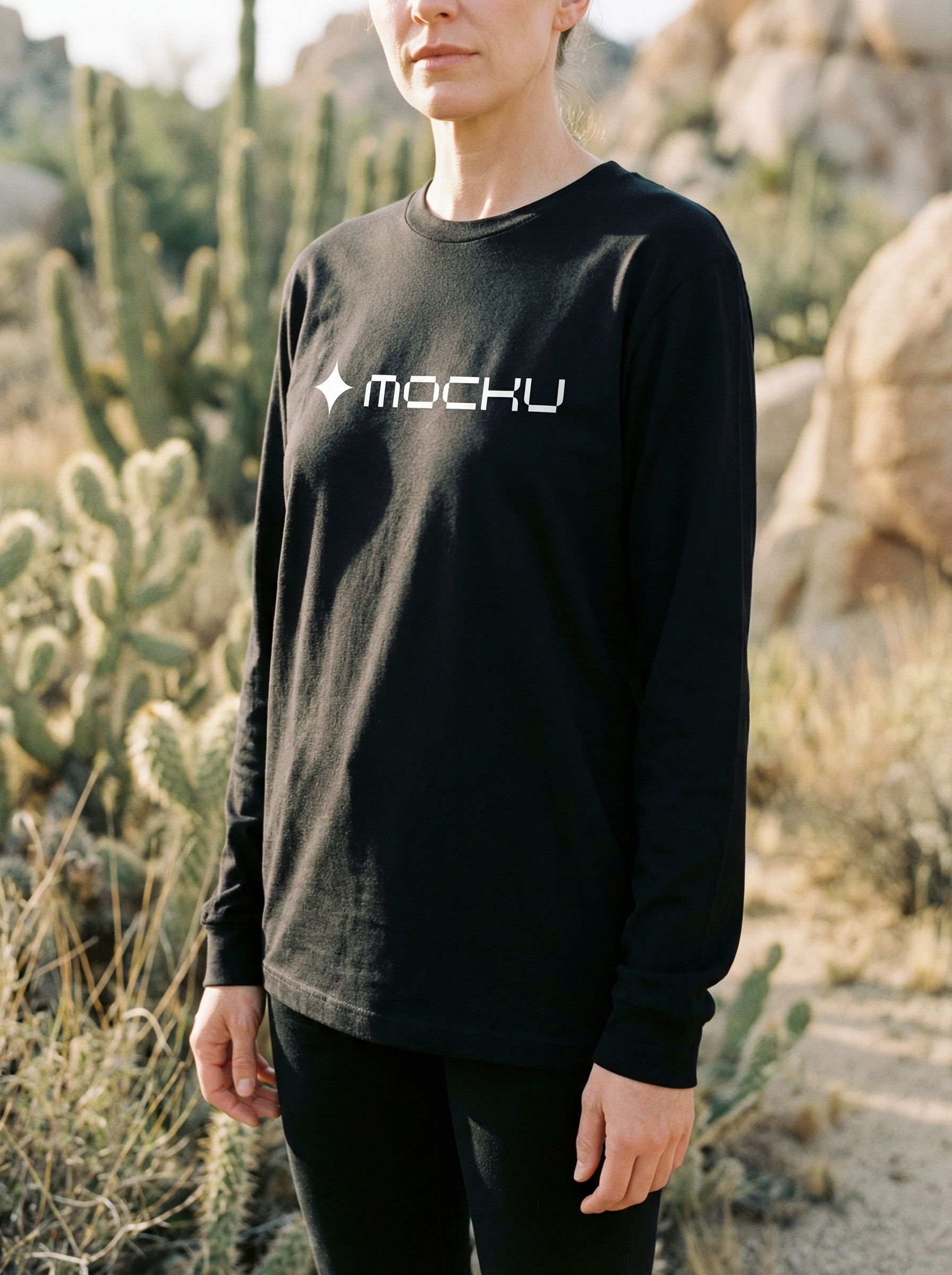 Long Sleeve Cactus Desert Botanical mockup