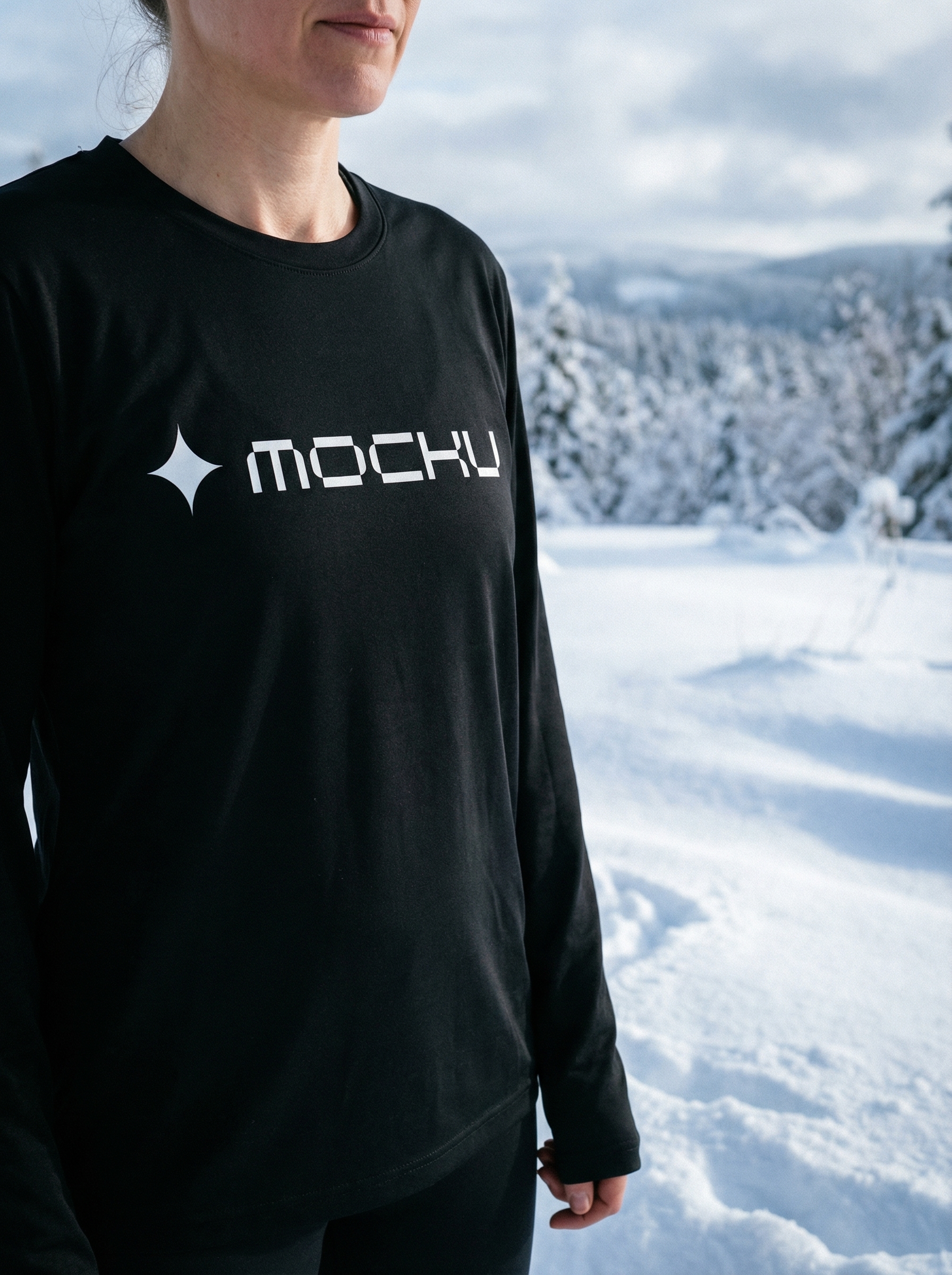 Long Sleeve Snow Covered Environment mockup
