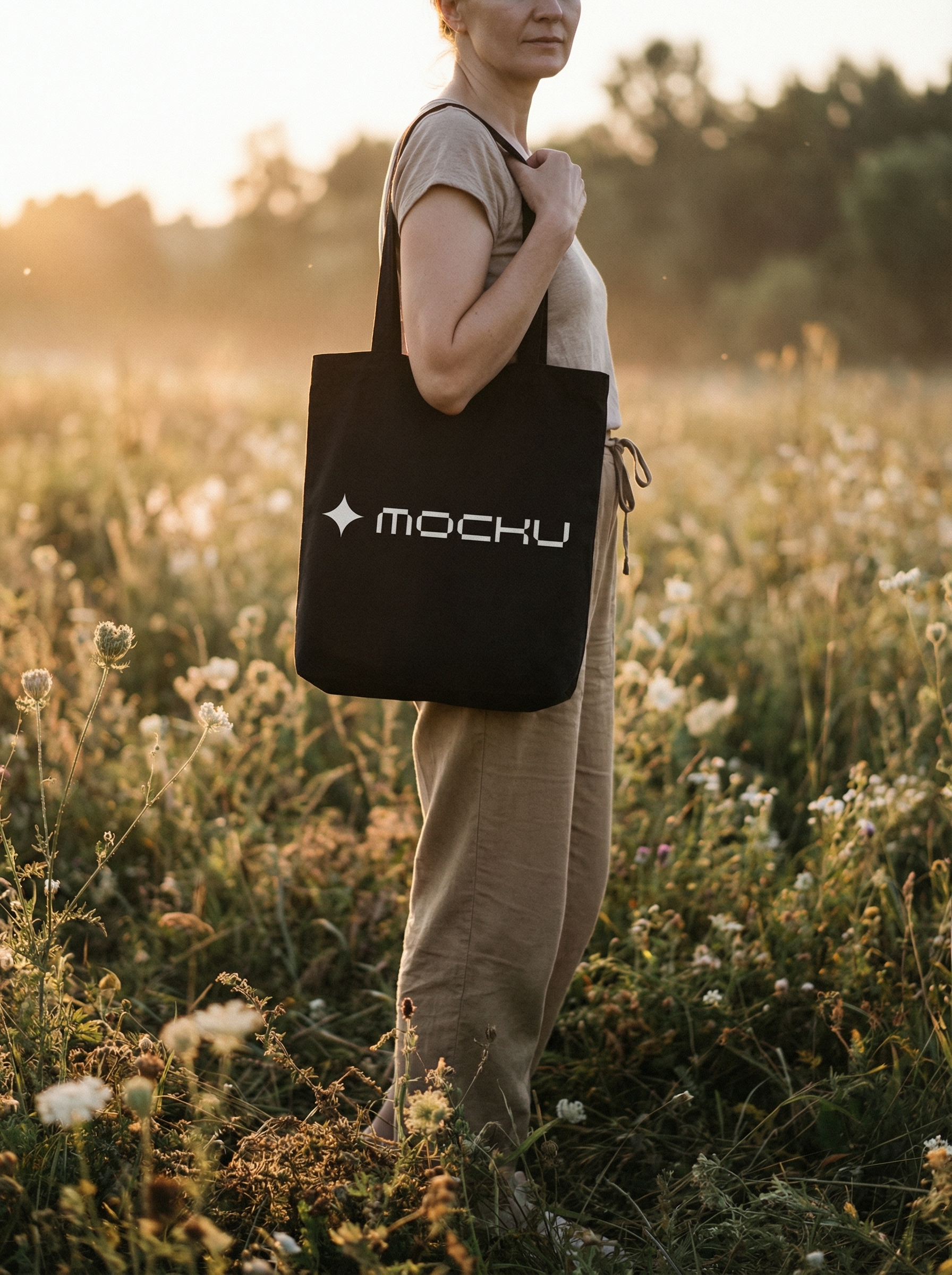 Tote Bag Fantasy Meadow mockup