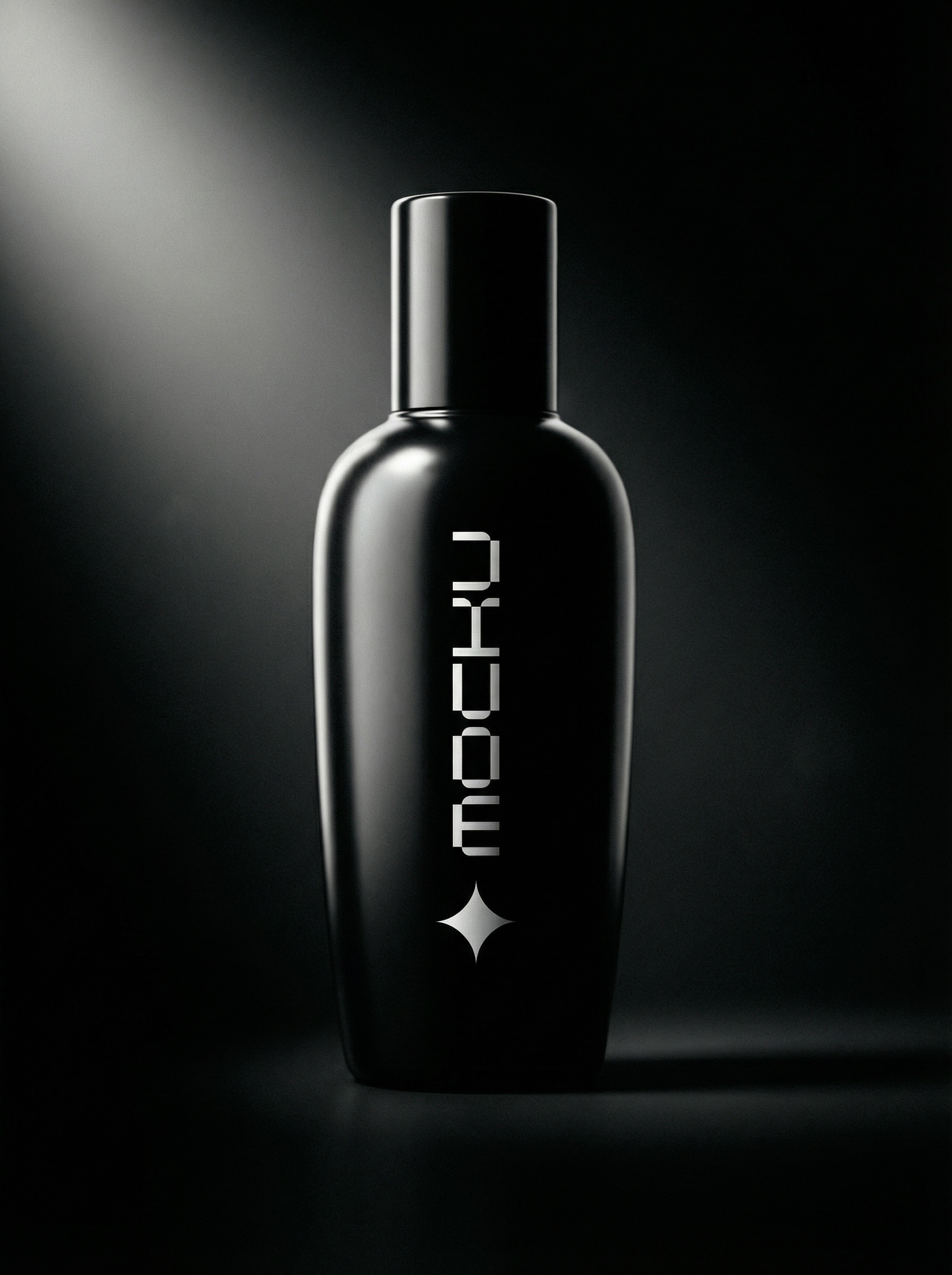 Cosmetic Bottle Minimal Dark mockup