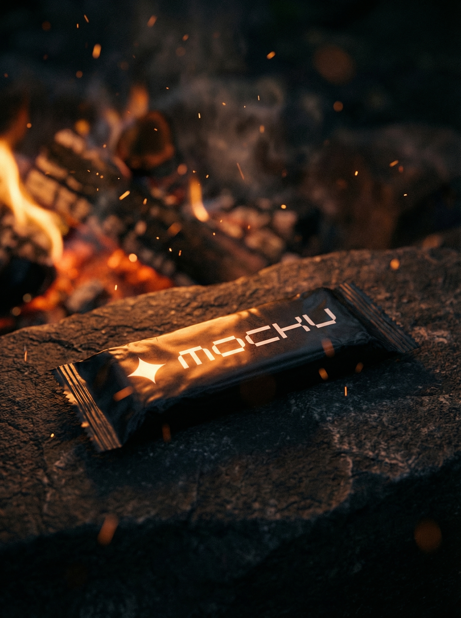 Snack Bar Wrapper Minimal White mockup