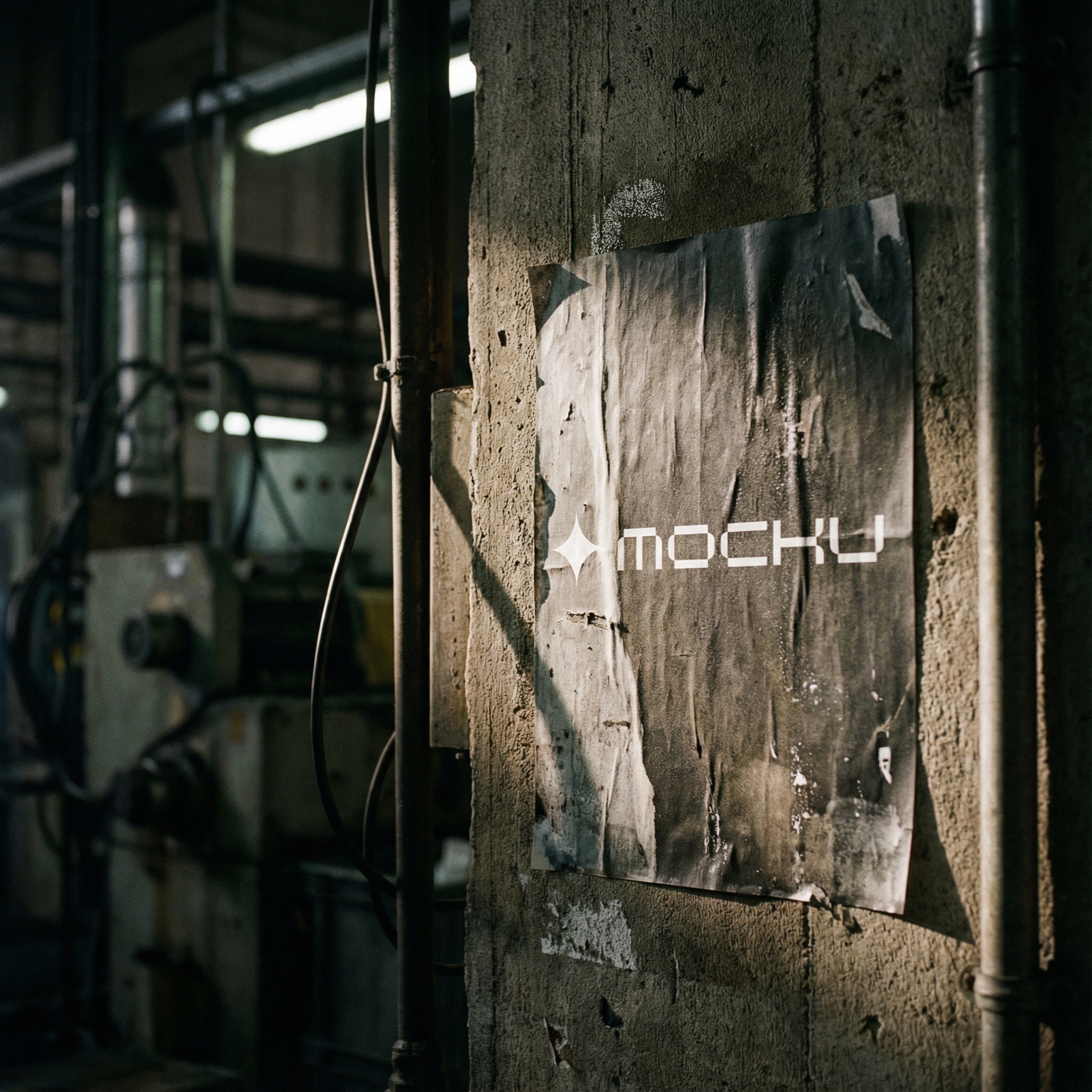 Street Poster Industrial mockup