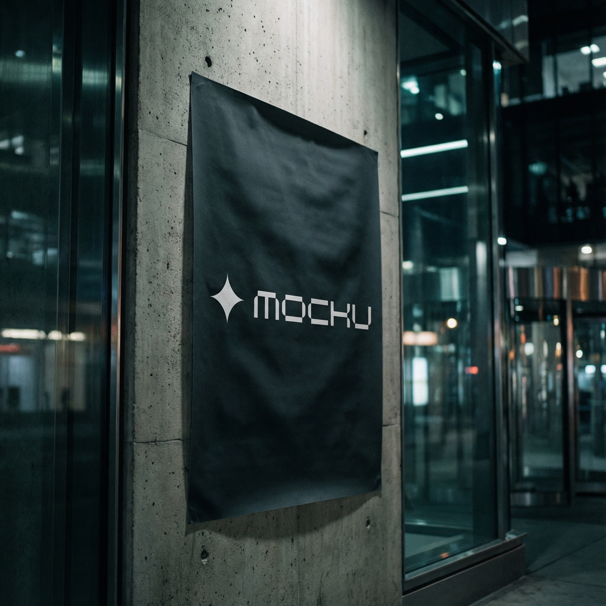 Street Poster Dark Modern mockup