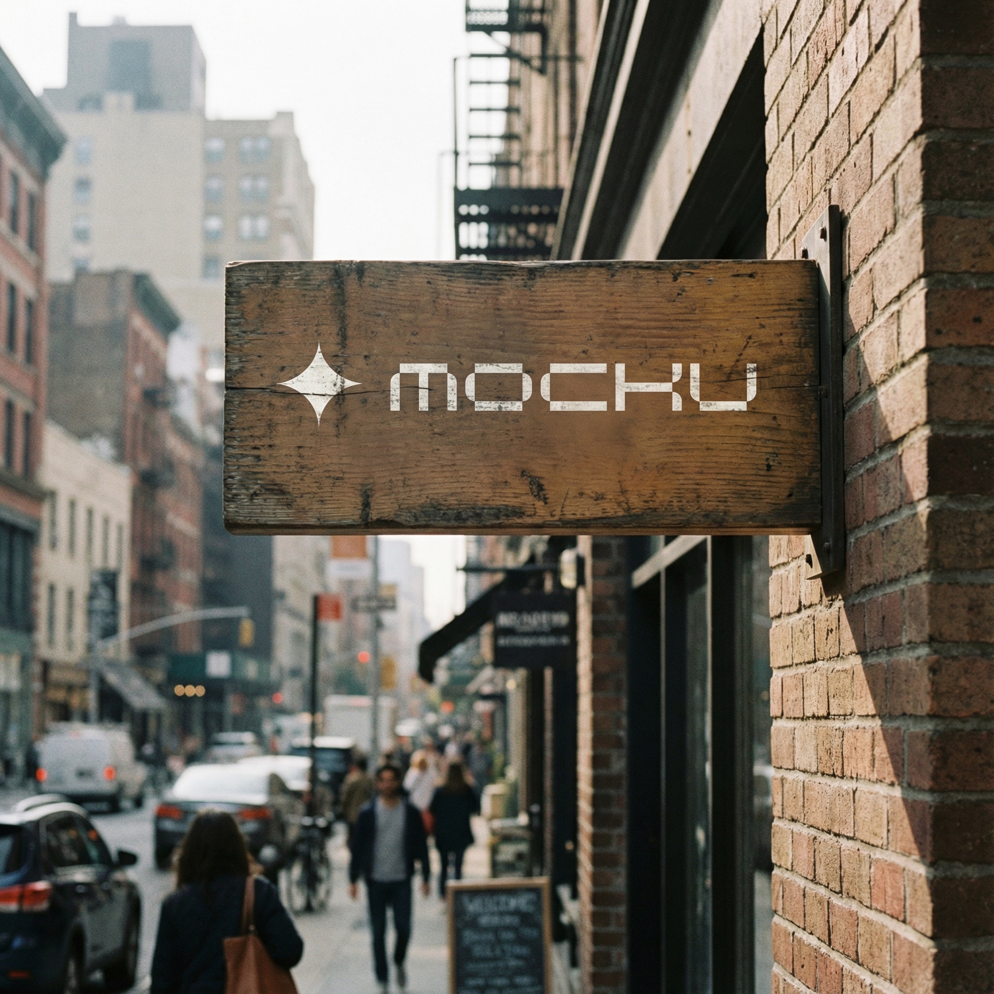 Signboard Urban mockup