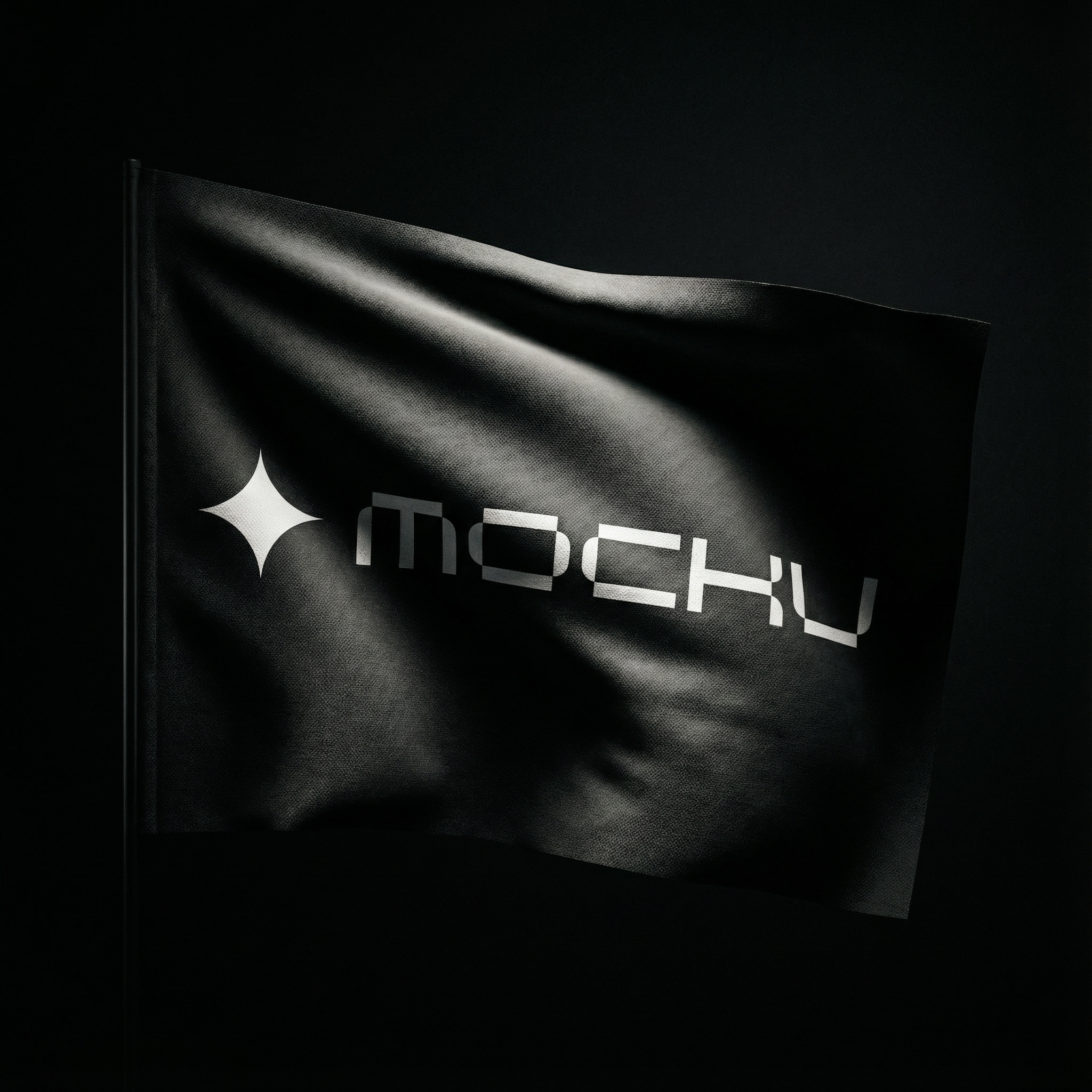 Flag Minimal Dark mockup