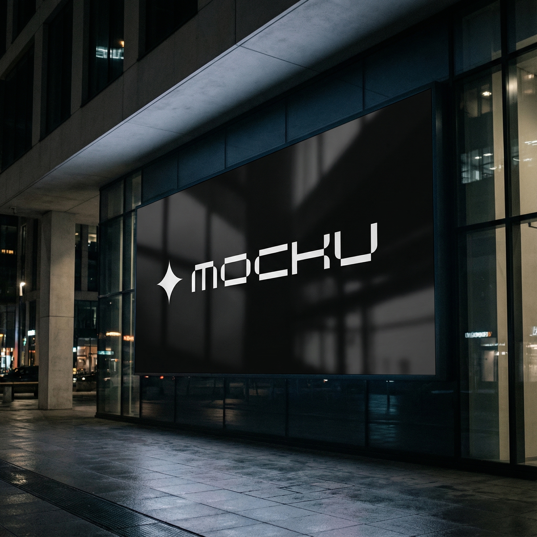 Billboard Dark Modern mockup