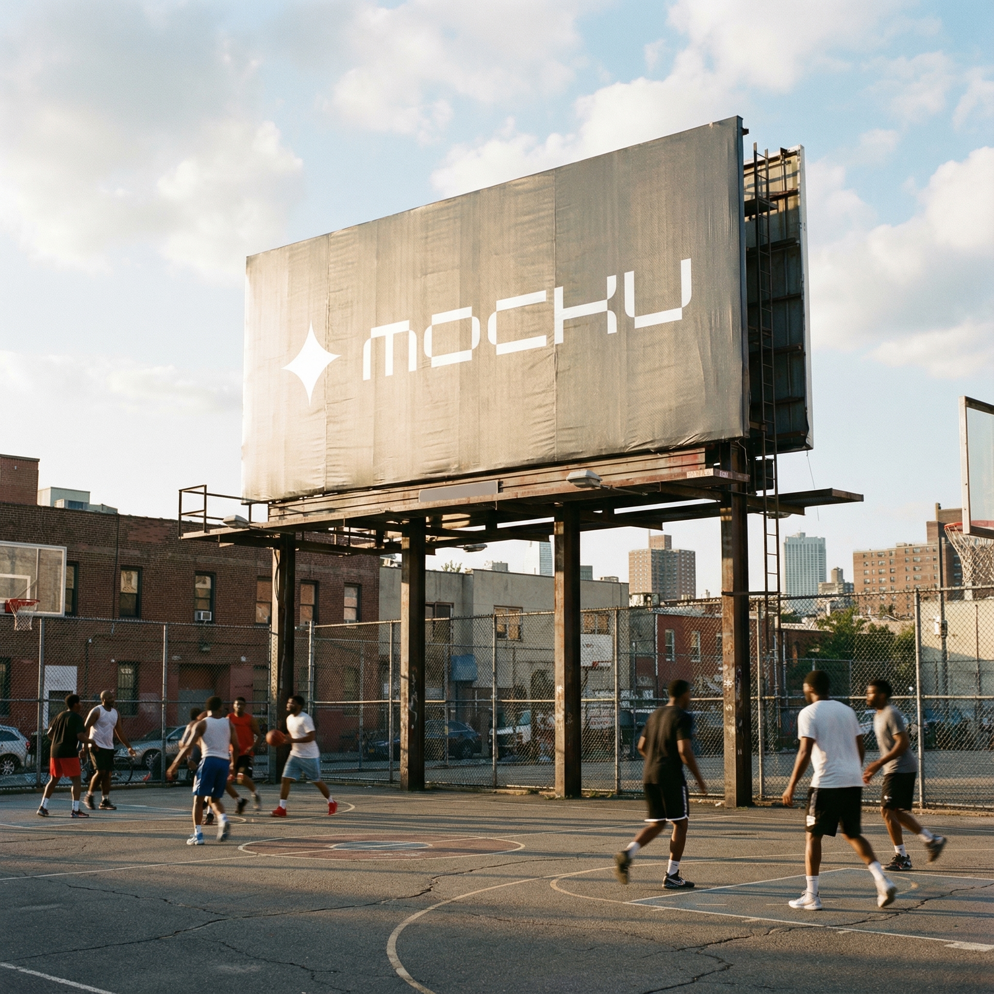 Billboard Urban Court Lifestyle mockup