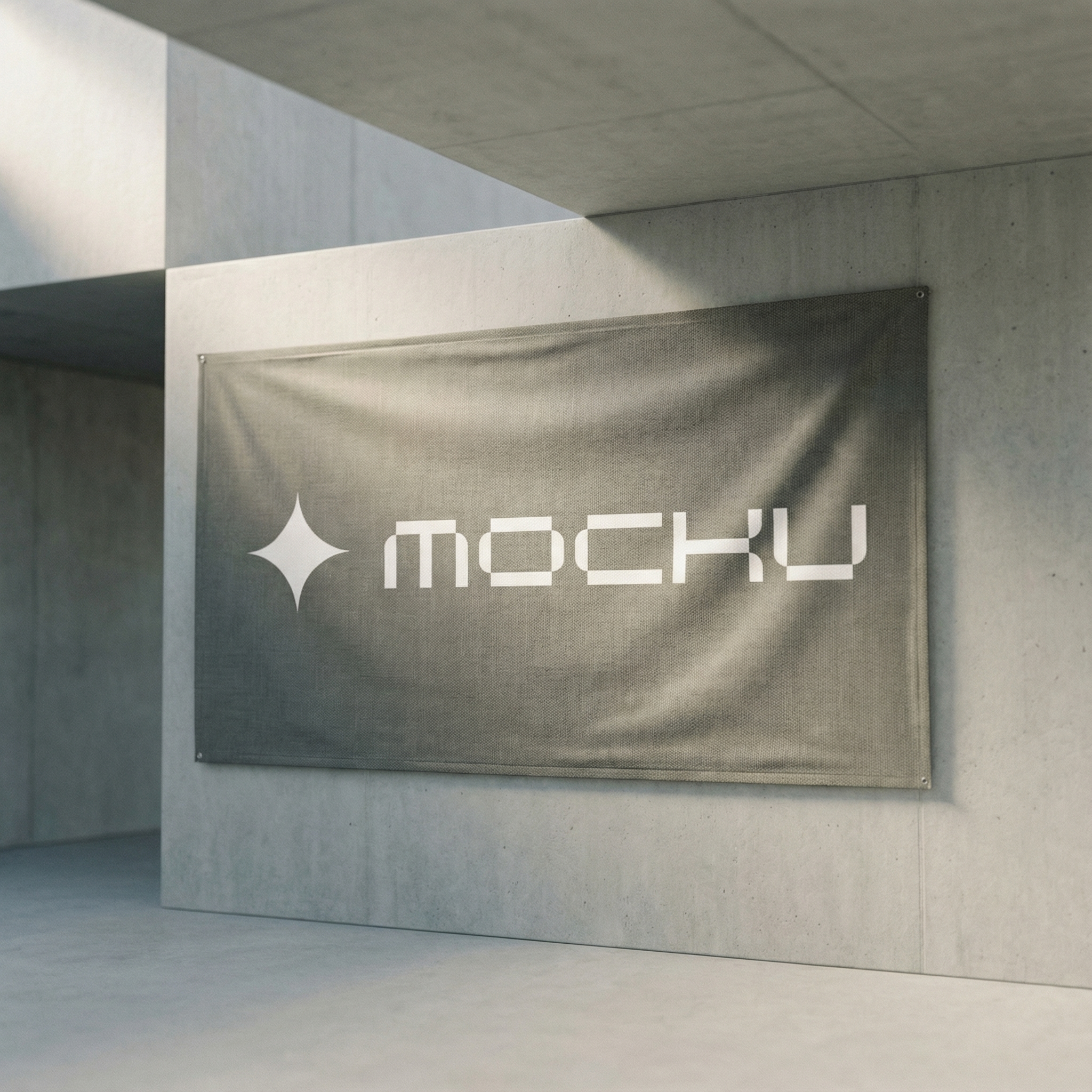 Banner Concrete mockup