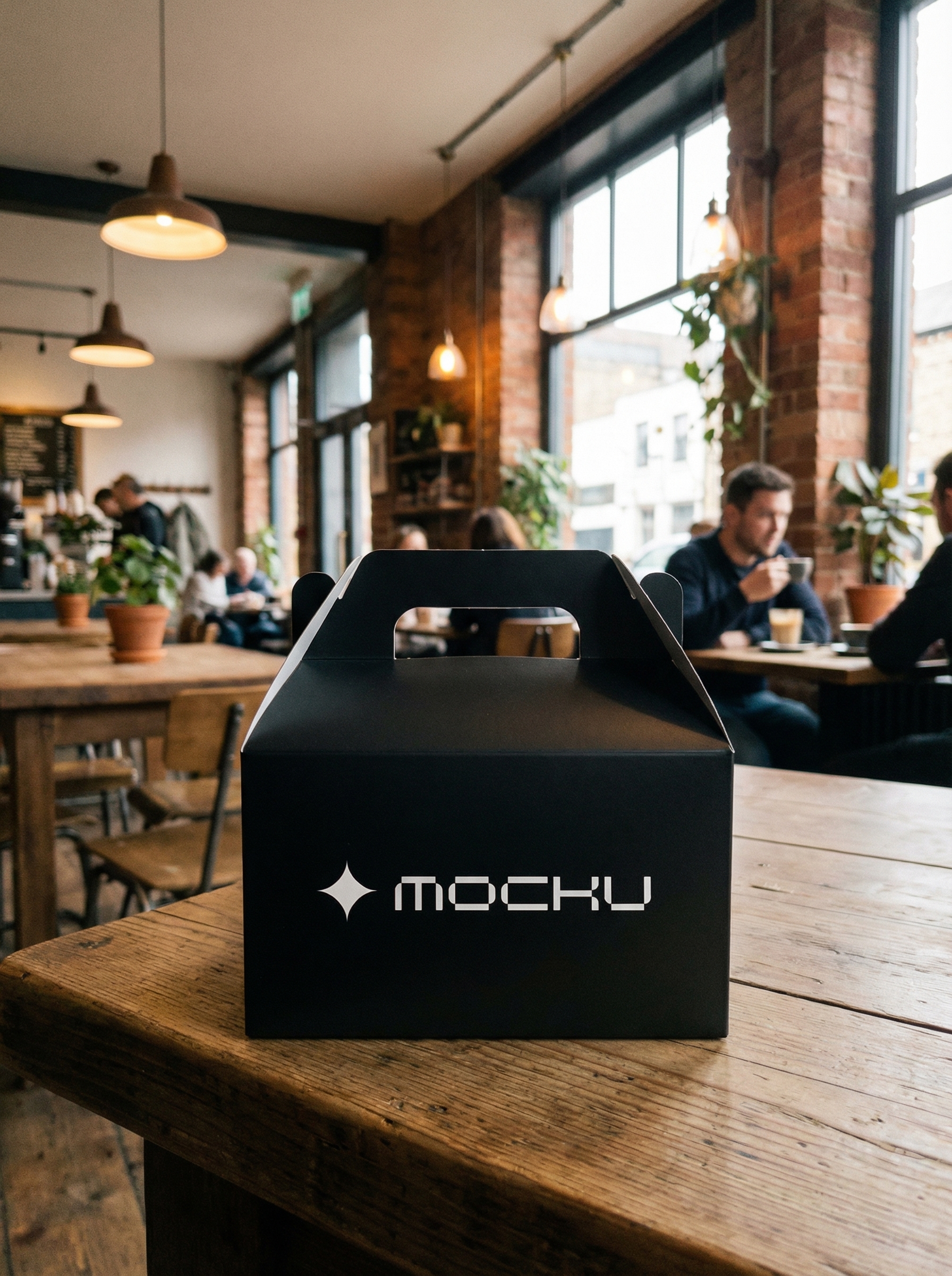 Takeaway Box Minimal White mockup