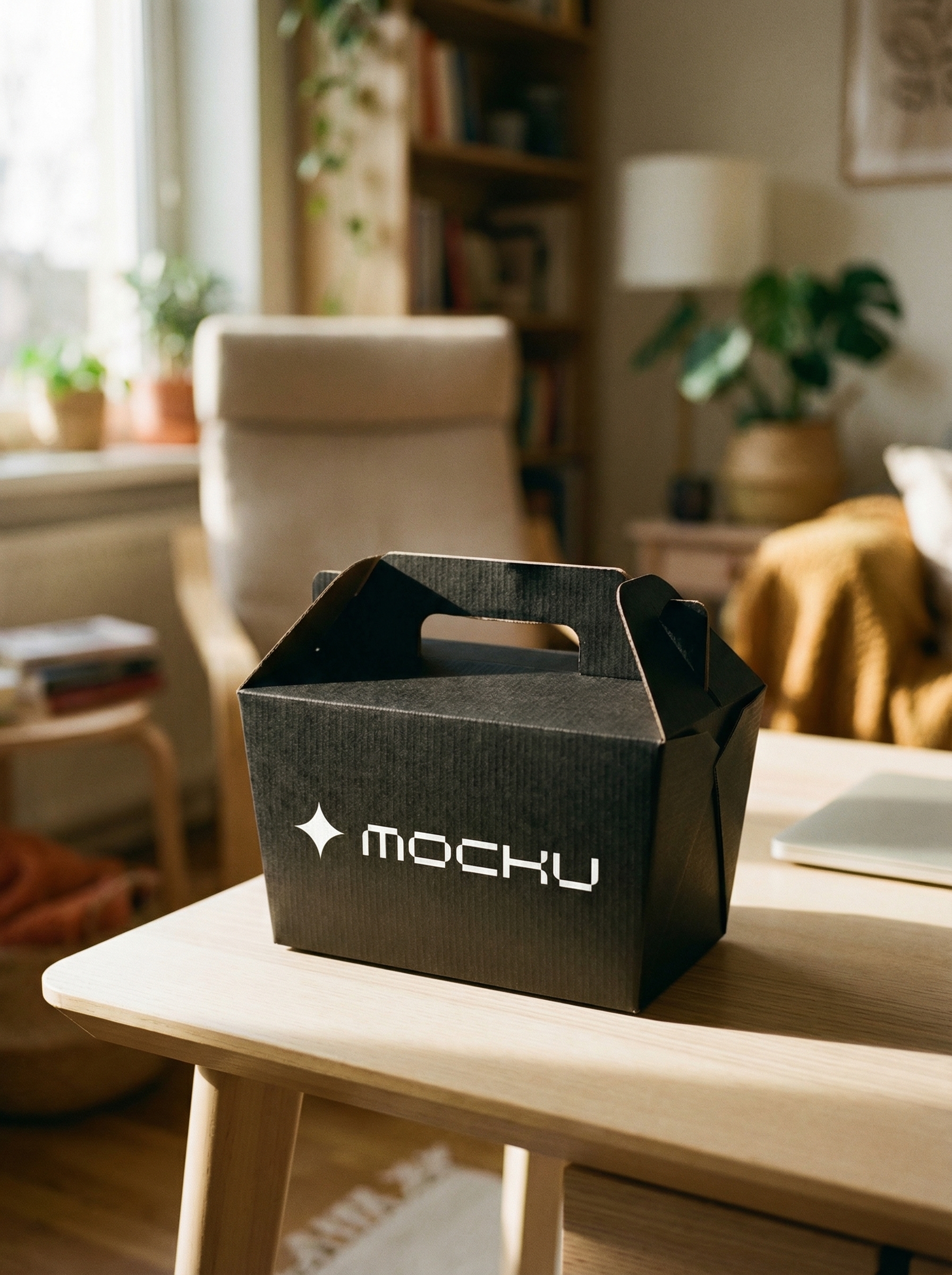 Takeaway Box Minimal White mockup