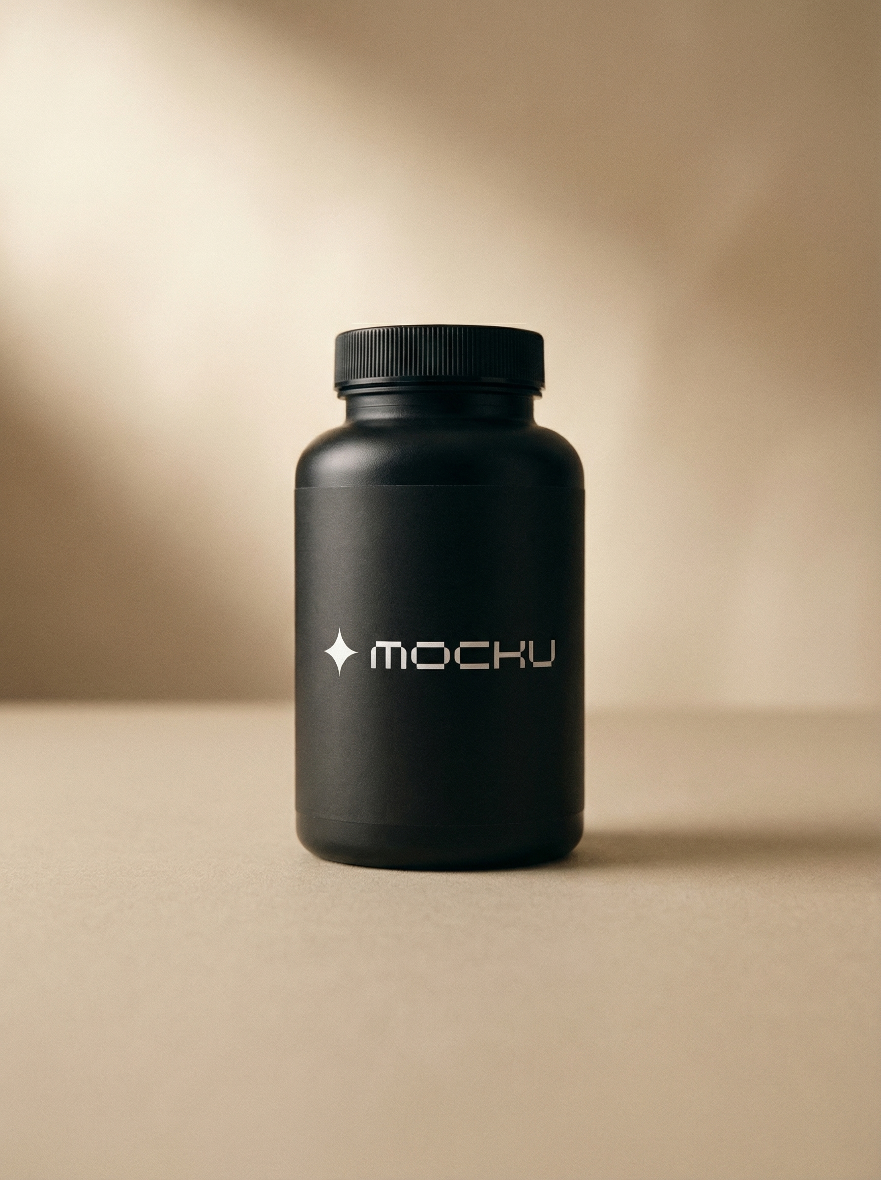 Supplement Bottle Frosted Elegance mockup