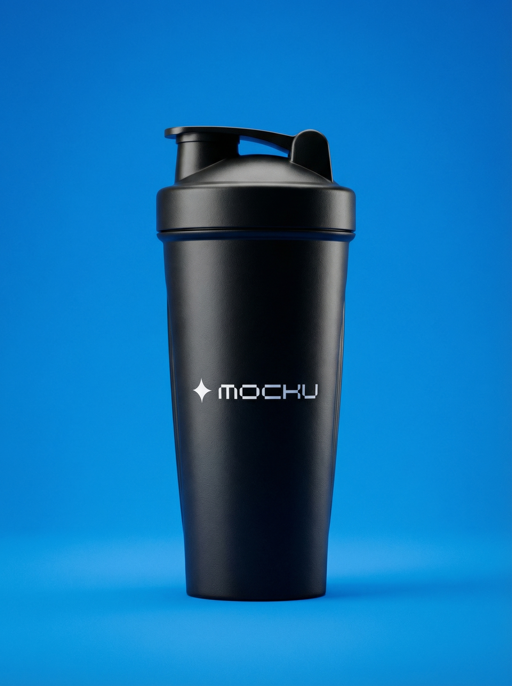 Shaker Bottle Minimal White mockup