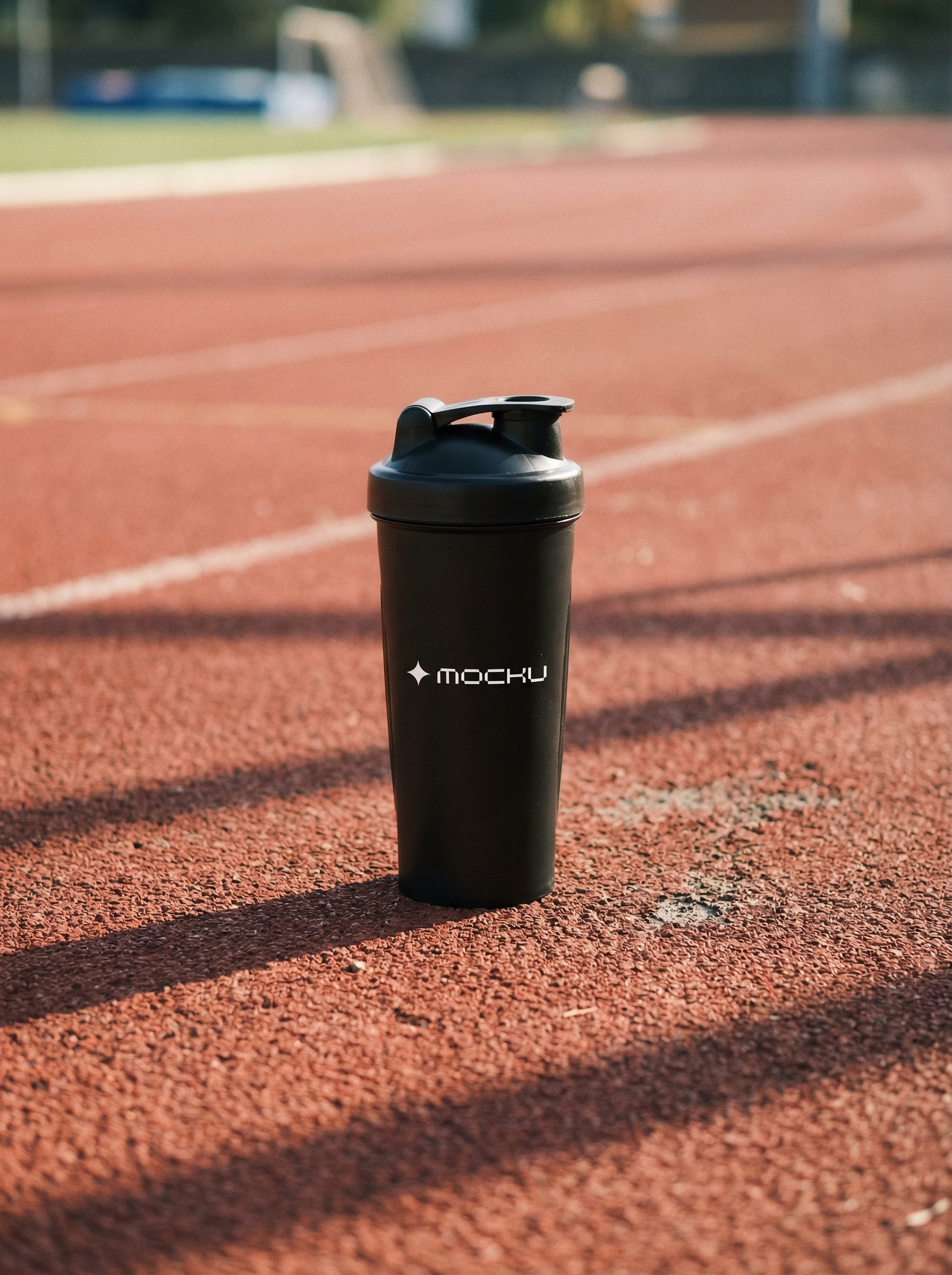 Shaker Bottle Minimal White mockup