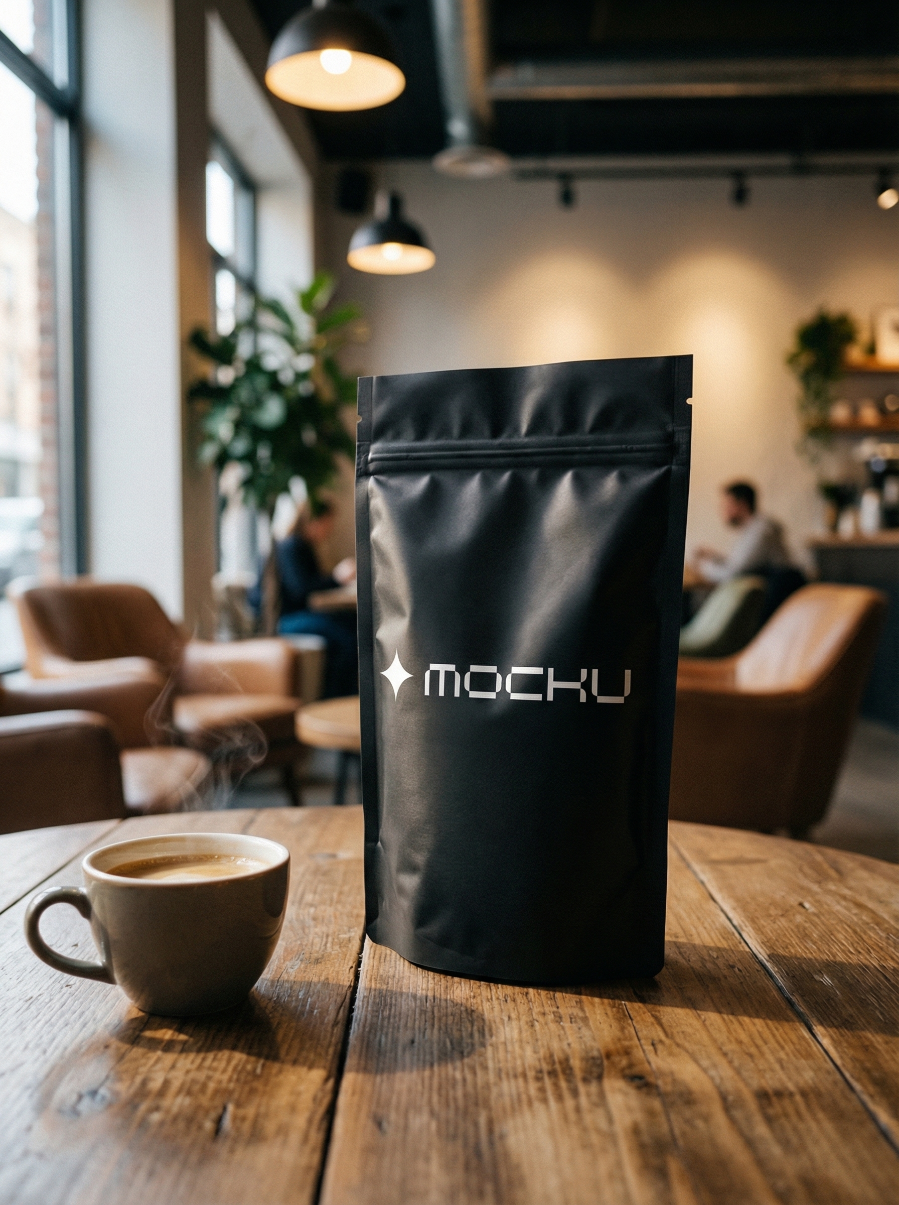 Protein Powder Pouch Minimal White mockup