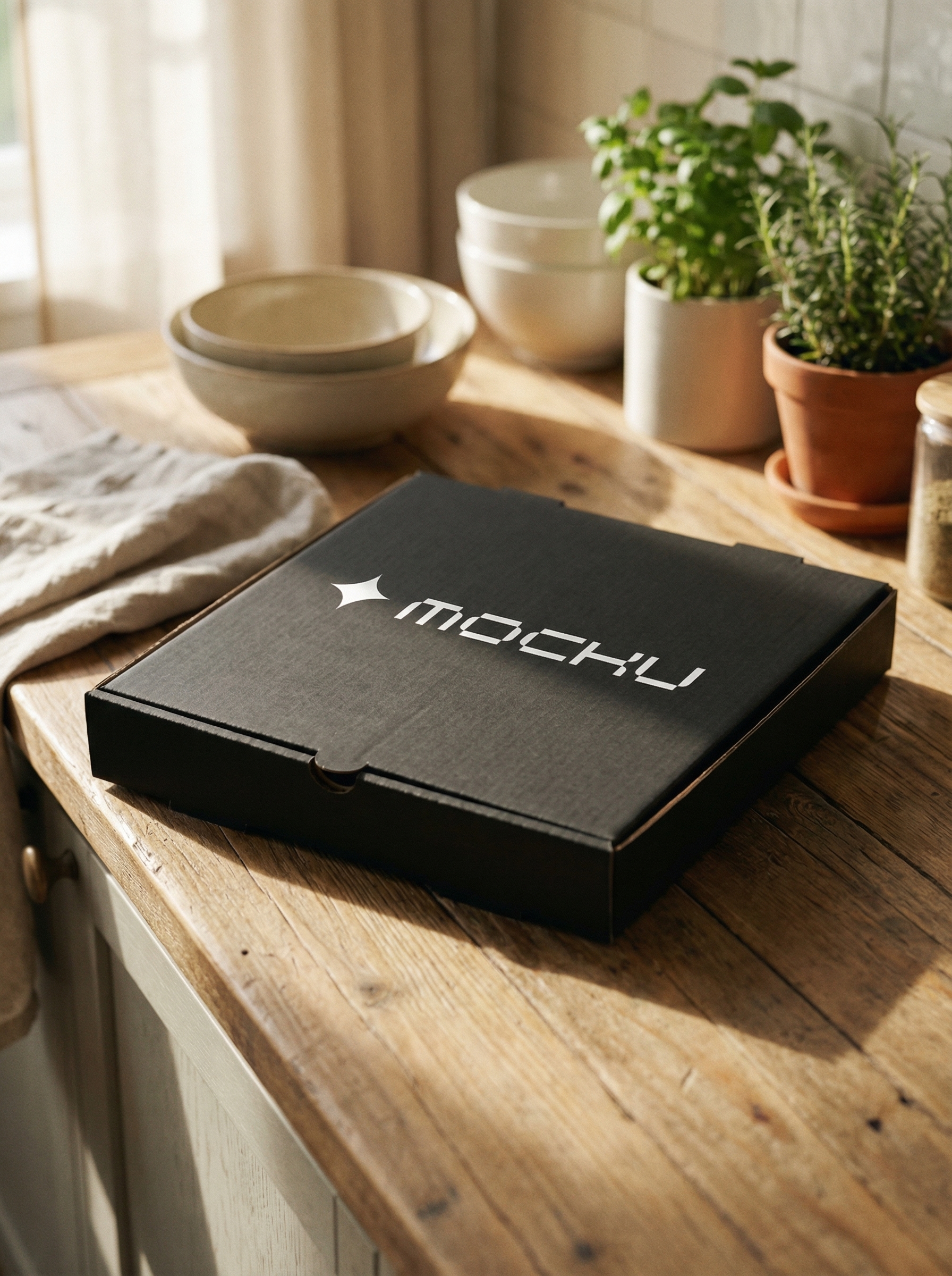 Pizza Box Kitchen mockup